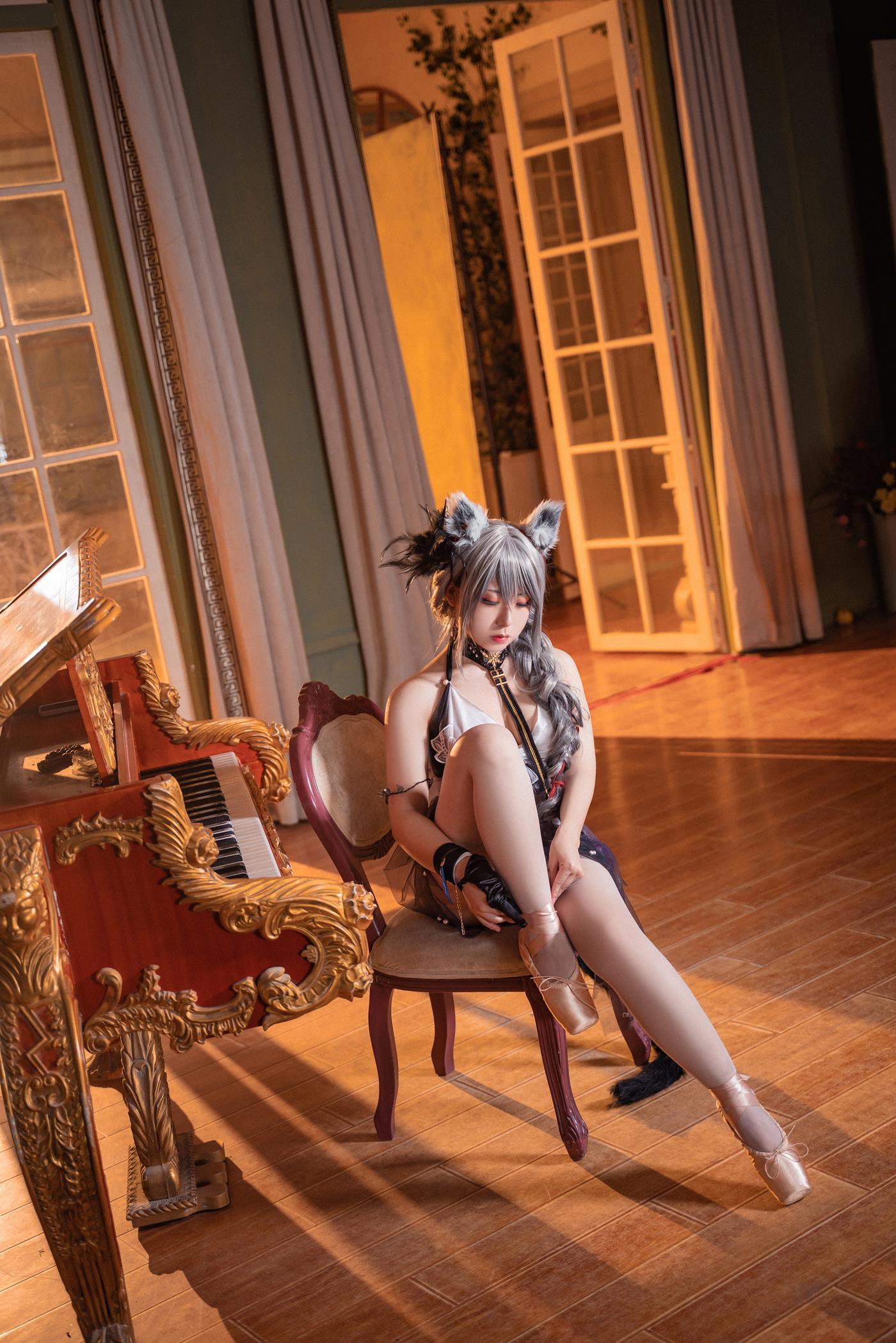 图片[11]-网紅Coser@虎森森  黑芭蕾 [15P] – 速更版-美库