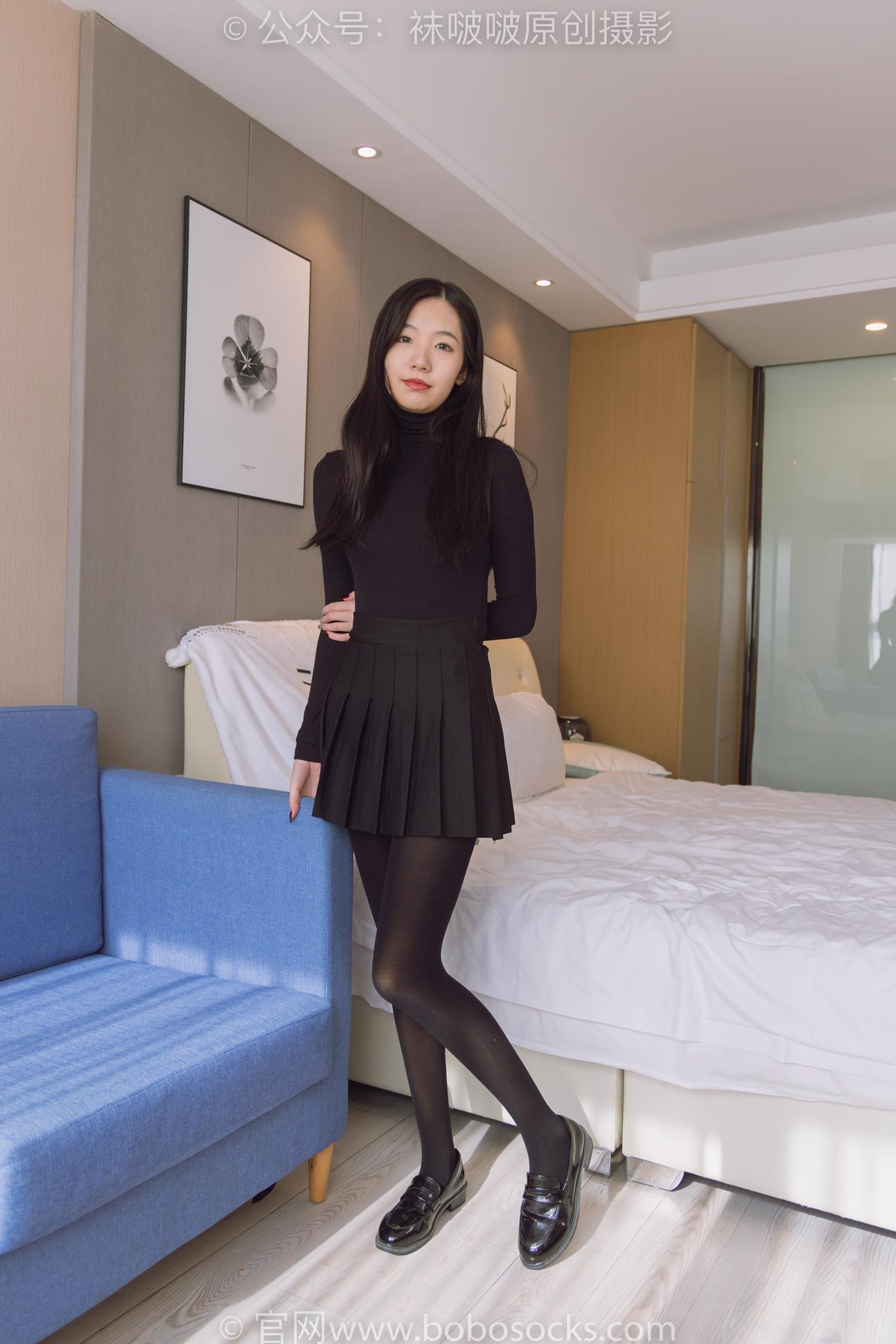 图片[14]-[BoBoSocks袜啵啵]NO.184 小甜豆-黑皮鞋、厚黑丝[140P] – 速更版-美库