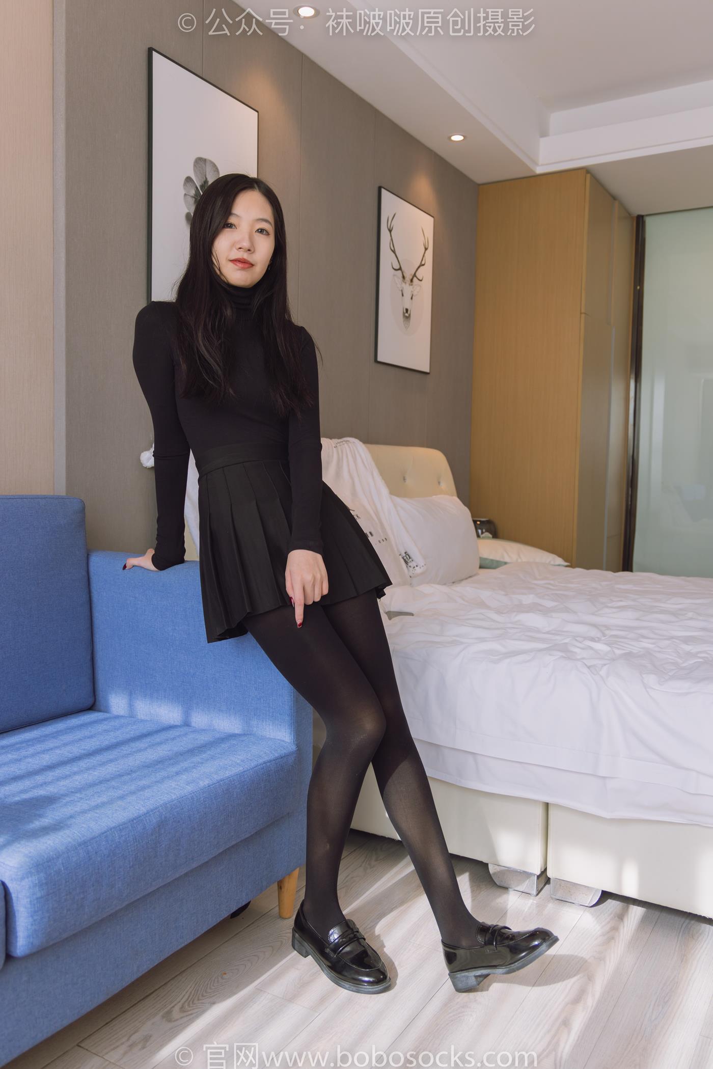 图片[18]-[BoBoSocks袜啵啵]NO.184 小甜豆-黑皮鞋、厚黑丝[140P] – 速更版-美库