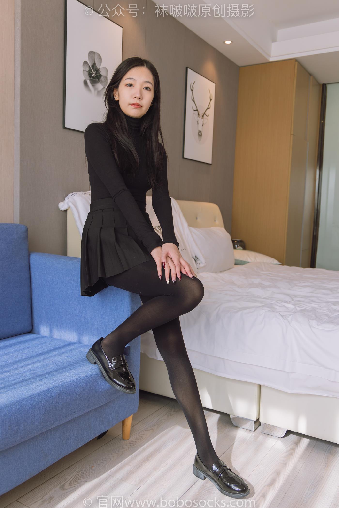 图片[21]-[BoBoSocks袜啵啵]NO.184 小甜豆-黑皮鞋、厚黑丝[140P] – 速更版-美库