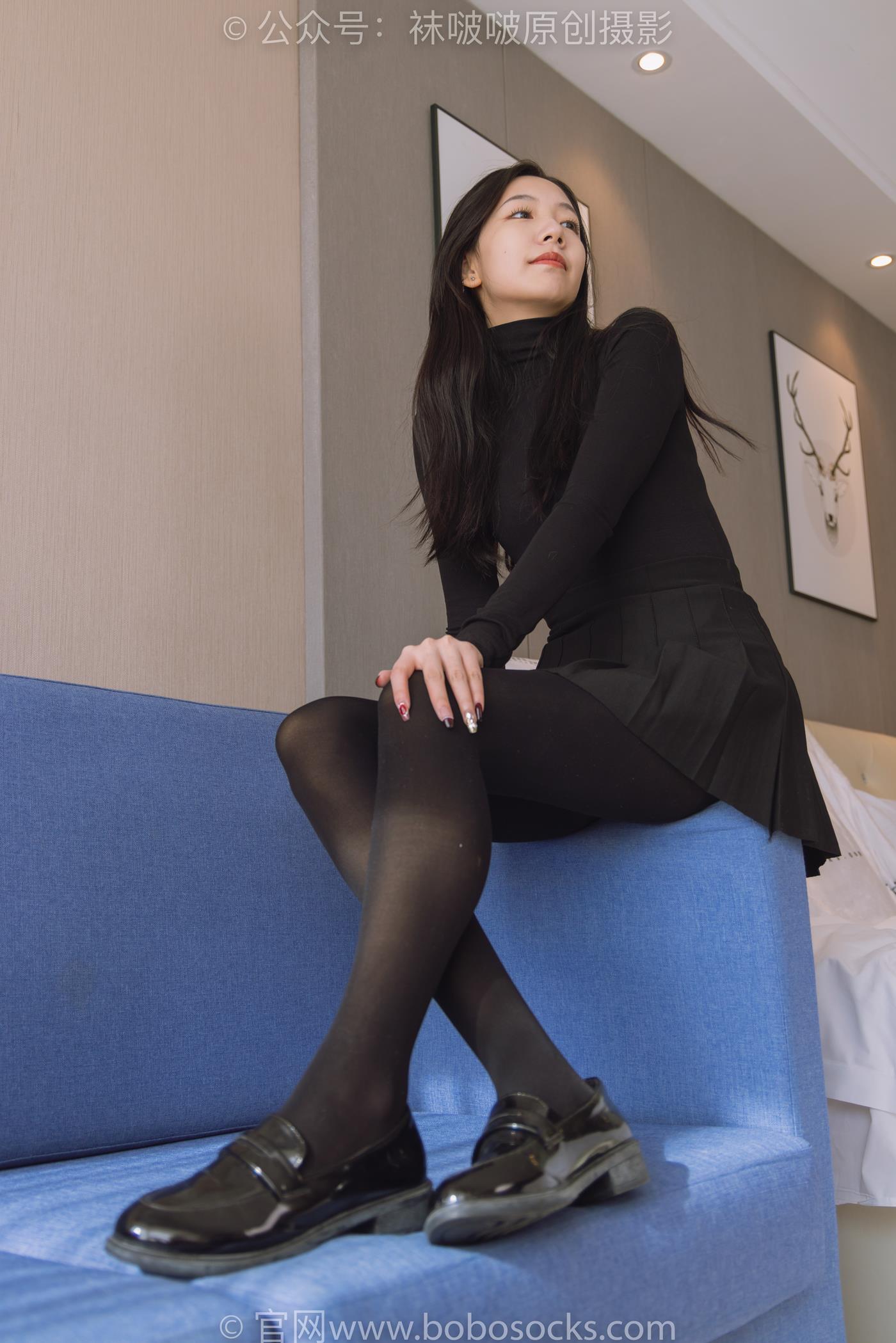 图片[35]-[BoBoSocks袜啵啵]NO.184 小甜豆-黑皮鞋、厚黑丝[140P] – 速更版-美库