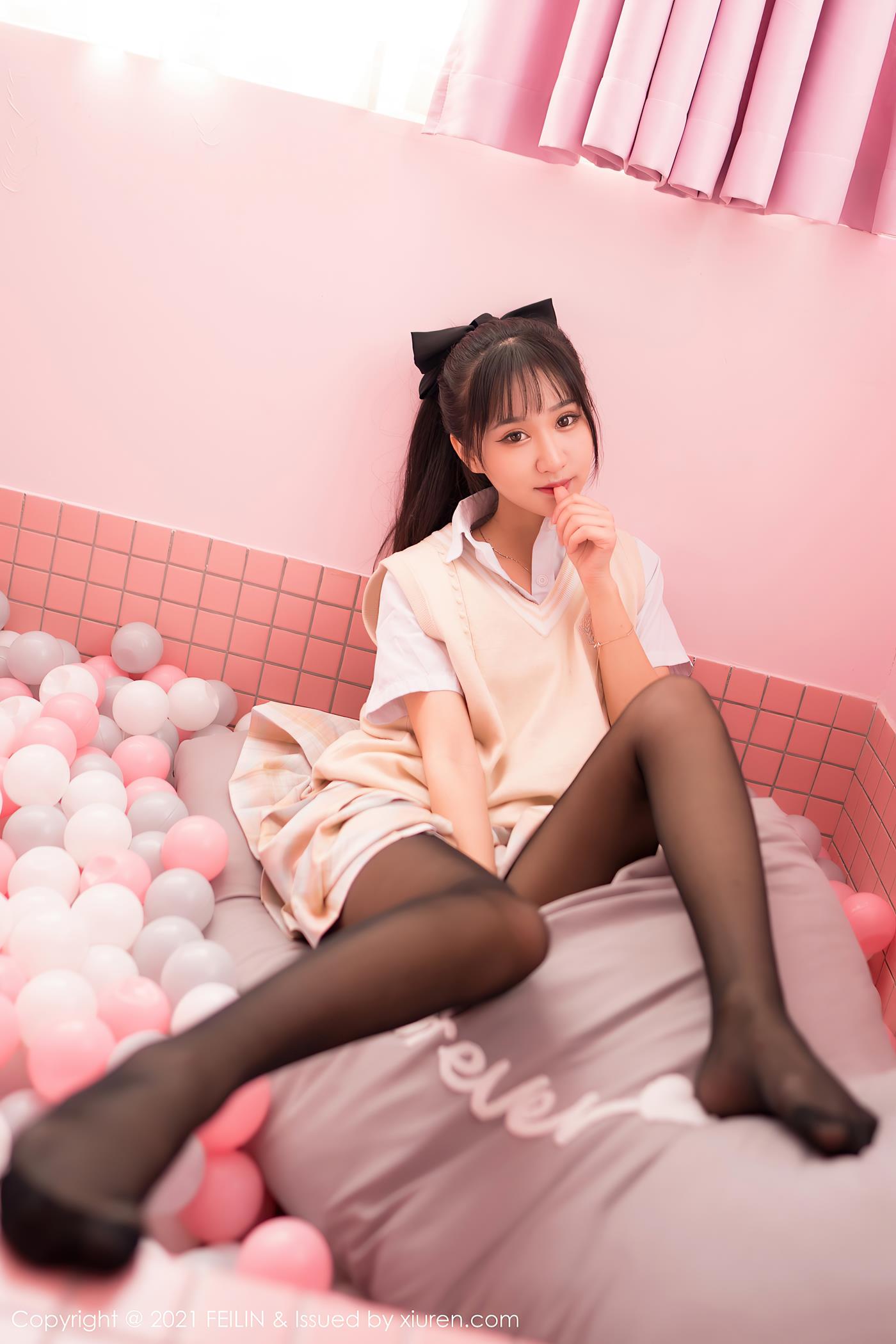 图片[18]-[Feilin嗲囡囡]2021.10.28 VOL.417 小果冻儿[55+1P] – 速更版-美库