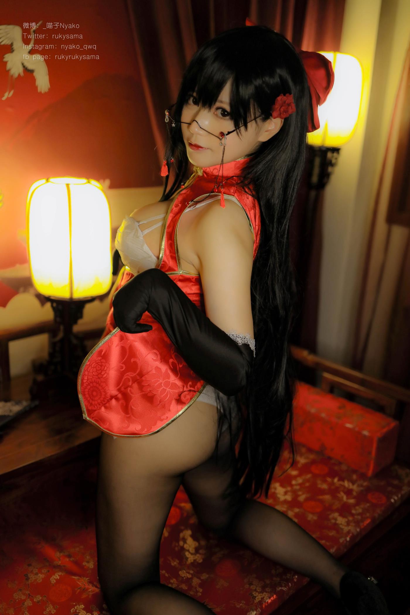 图片[19]-萌妹子Nyako喵子  チャイナドレス [88P] – 速更版-美库