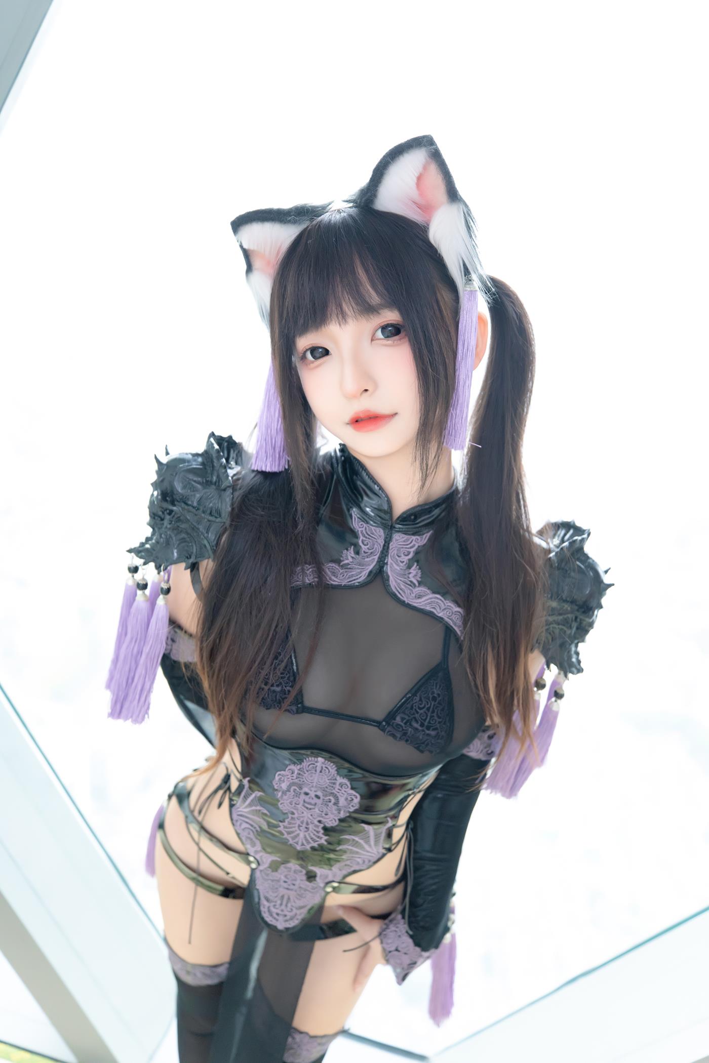 图片[13]-萝莉神楽板真冬  旗袍猫女 [43P] – 速更版-美库