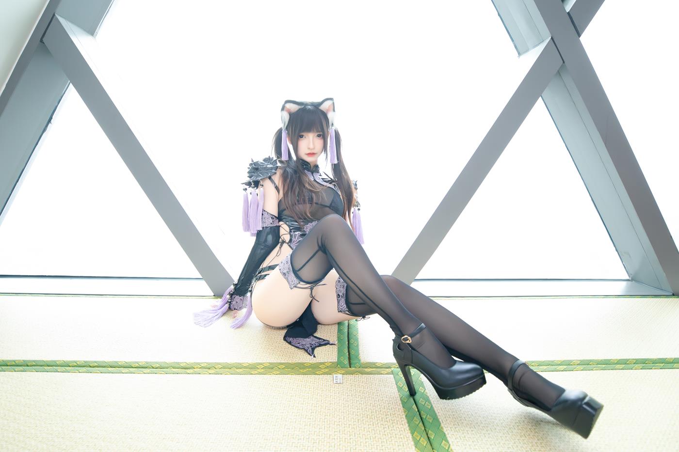 图片[25]-萝莉神楽板真冬  旗袍猫女 [43P] – 速更版-美库