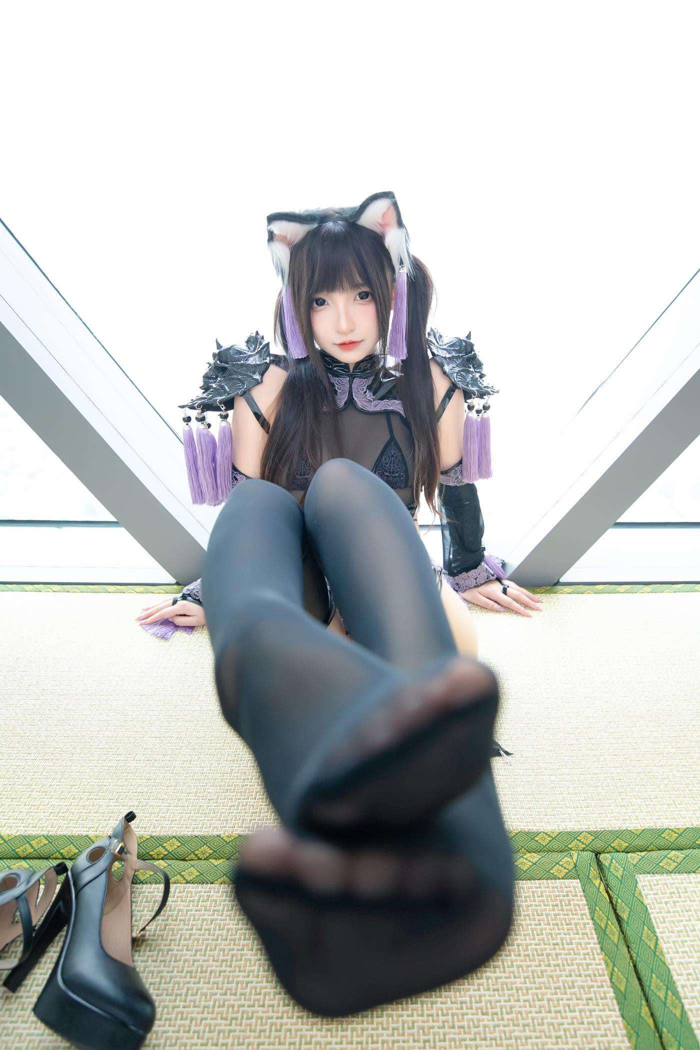 图片[43]-萝莉神楽板真冬  旗袍猫女 [43P] – 速更版-美库