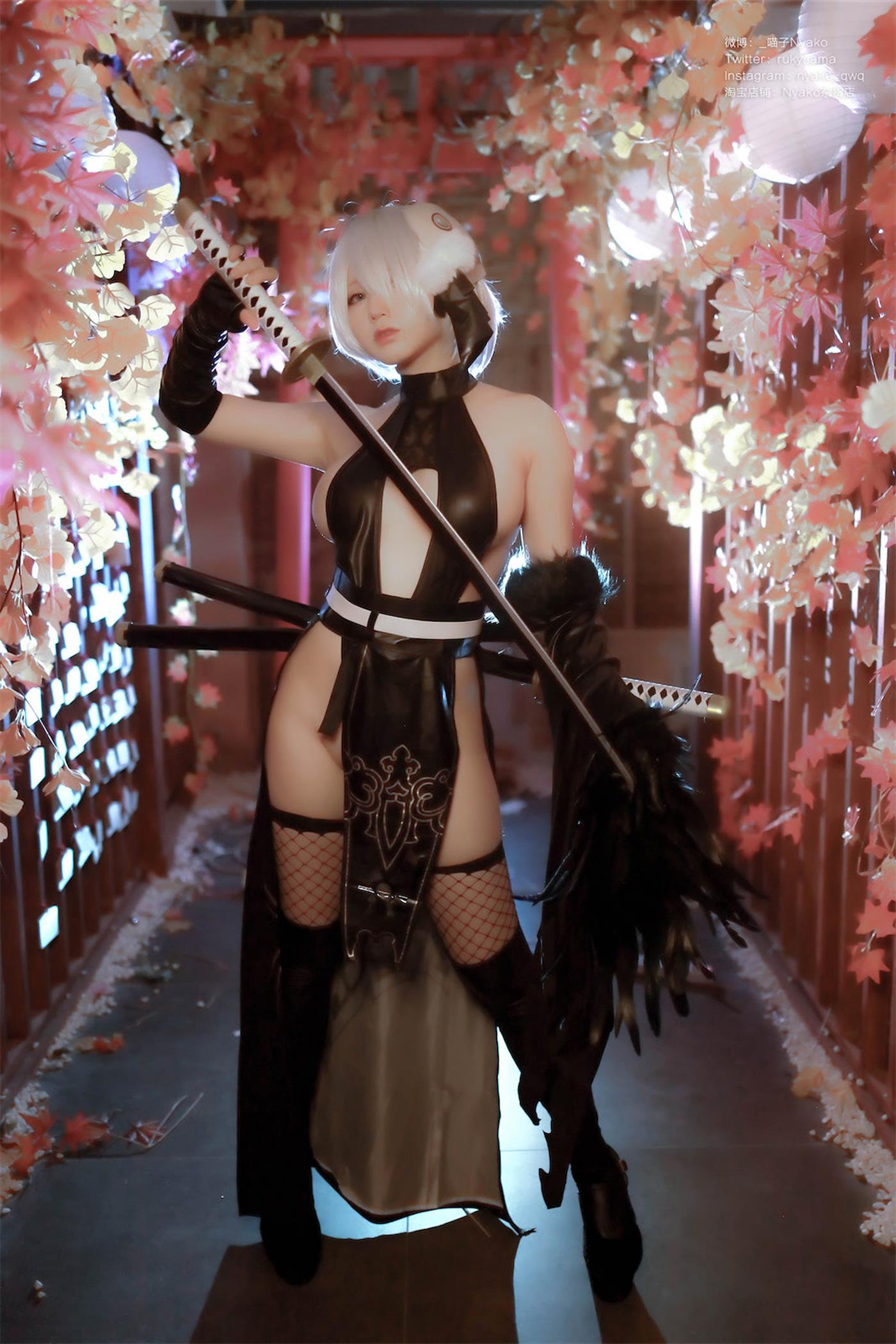 图片[12]-Nyako喵子  – 2B同人旗袍[23P] – 速更版-美库