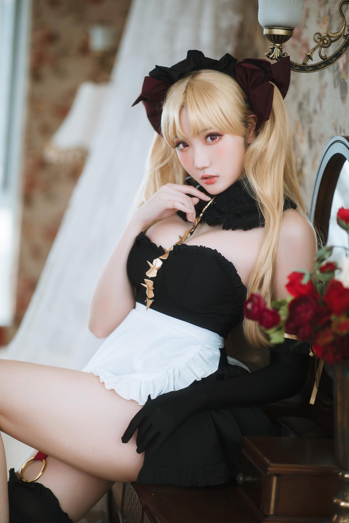 图片[12]-Coser瓜希酱福利  艾蕾女仆 Ereshkigal [23P] – 速更版-美库
