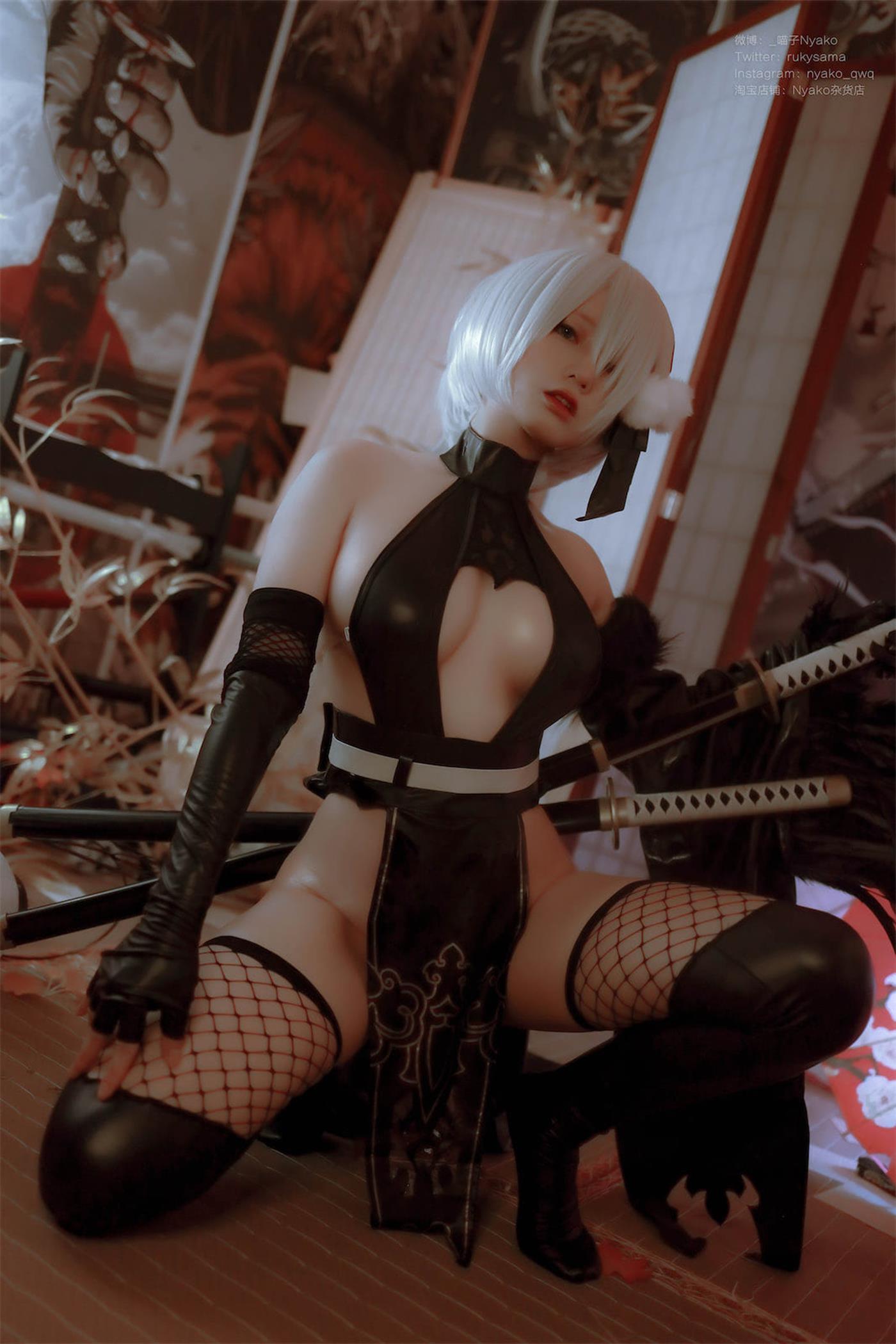 图片[19]-Nyako喵子  – 2B同人旗袍[23P] – 速更版-美库