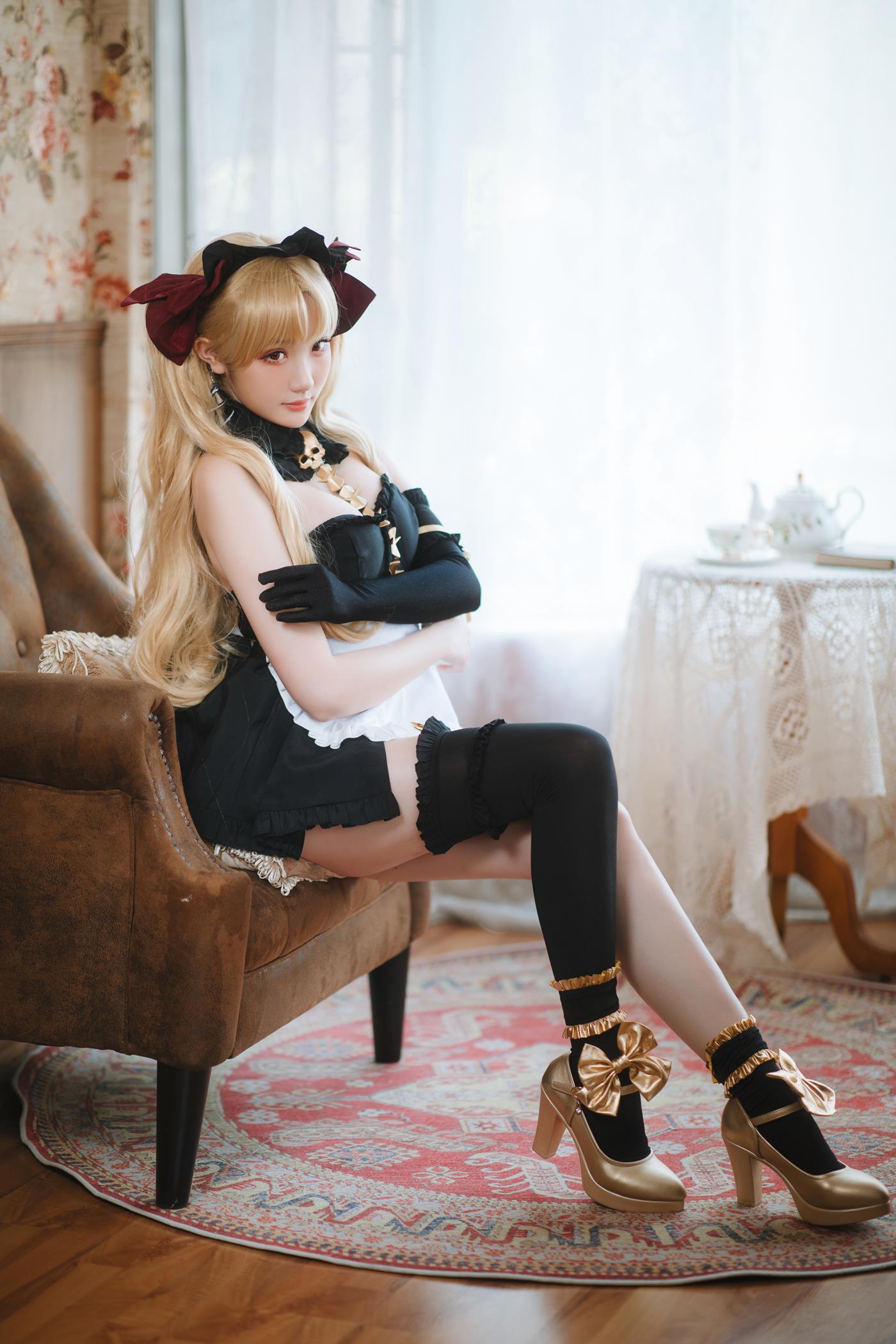 图片[24]-Coser瓜希酱福利  艾蕾女仆 Ereshkigal [23P] – 速更版-美库