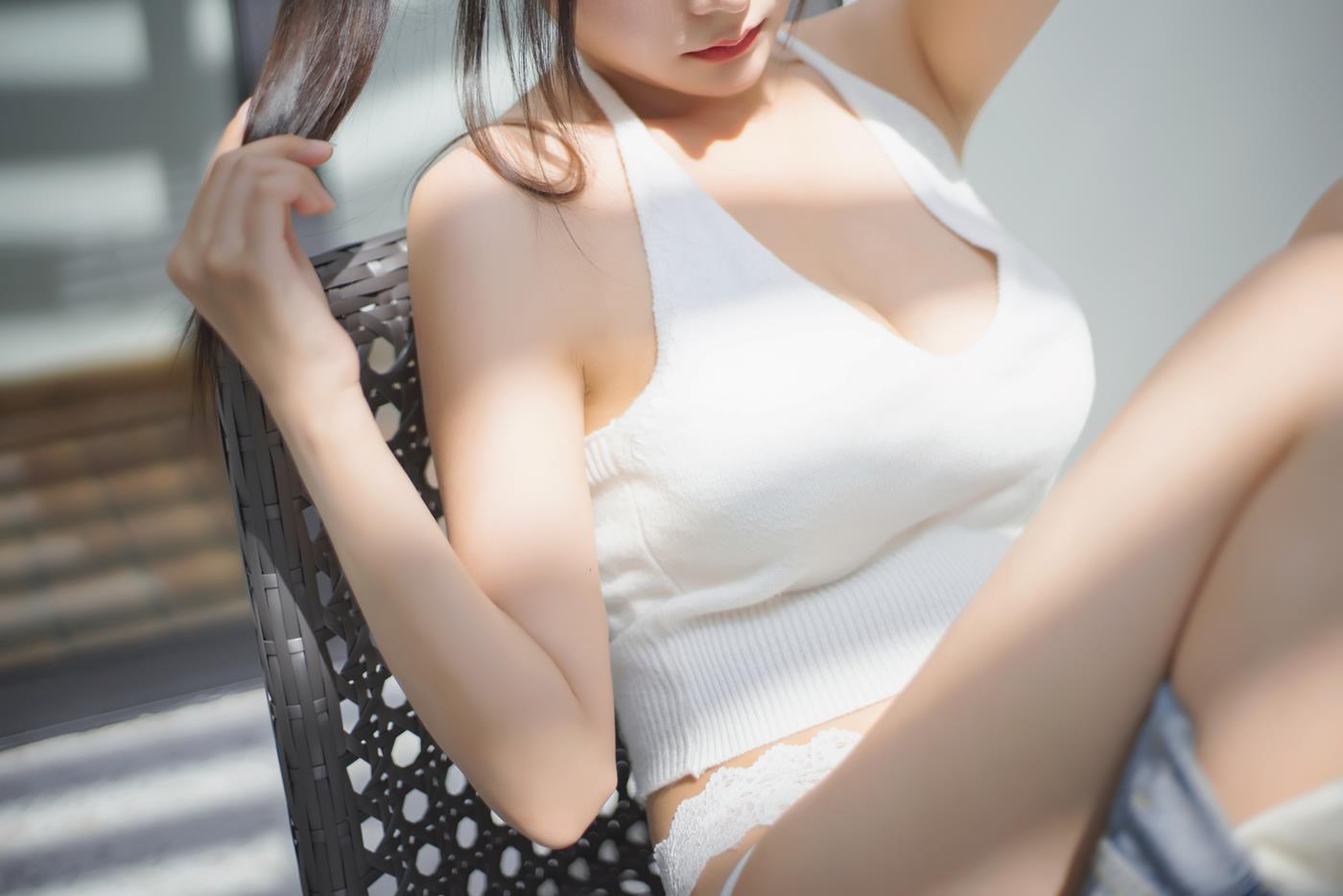 图片[51]-网紅Coser@香草喵露露 杨枝甘露 背心牛仔背带裤 [55P] – 速更版-美库