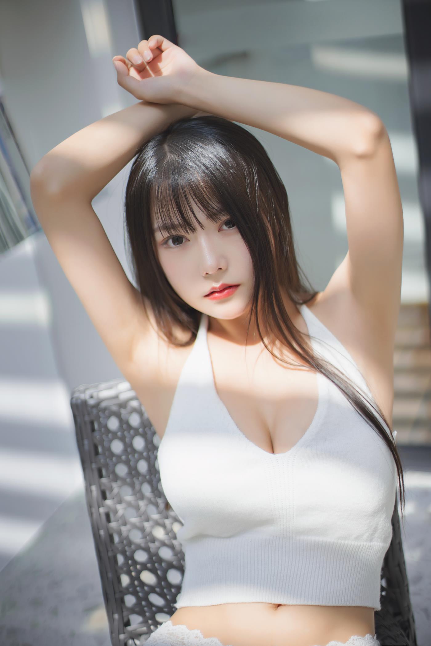 图片[53]-网紅Coser@香草喵露露 杨枝甘露 背心牛仔背带裤 [55P] – 速更版-美库