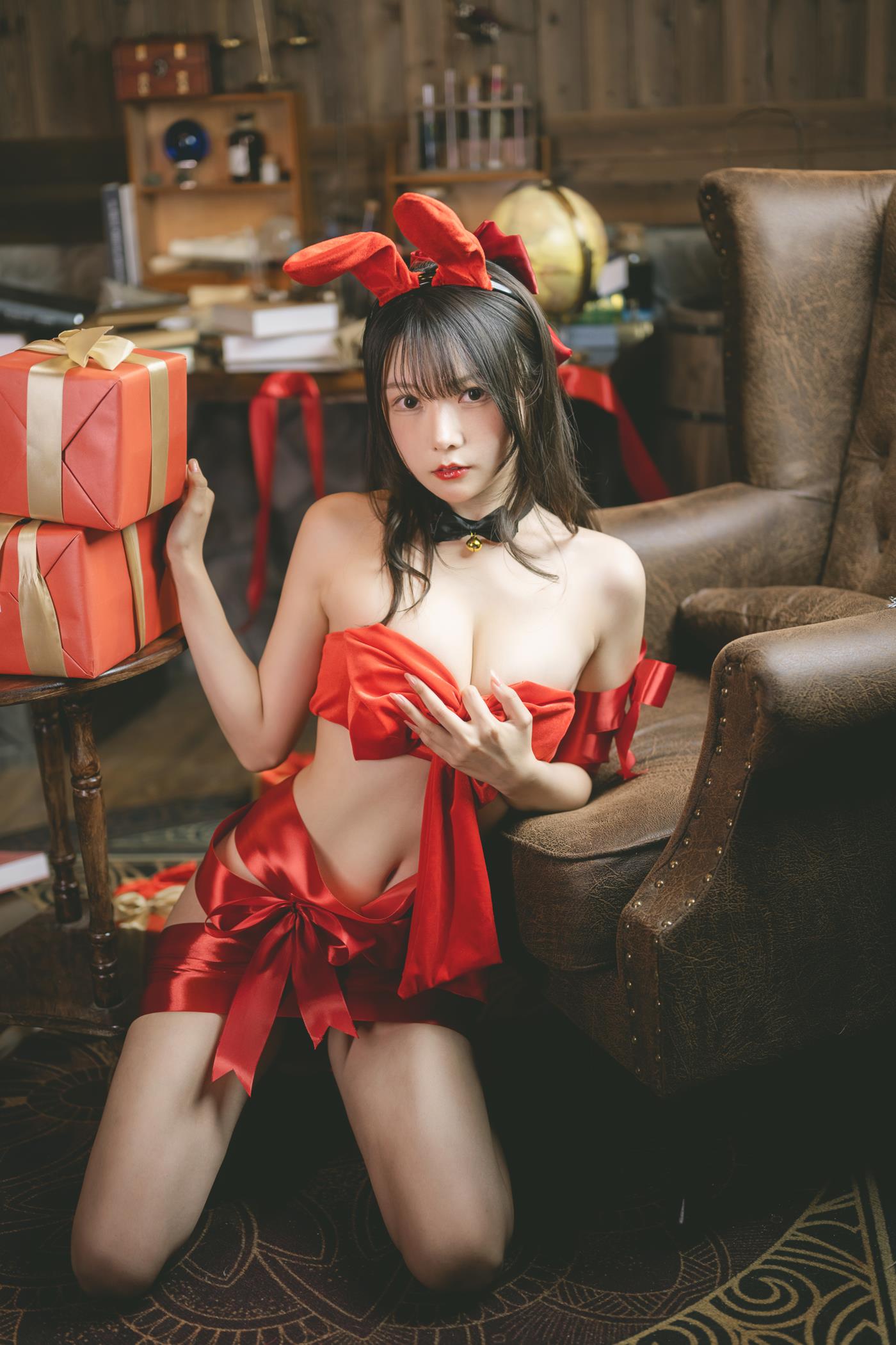 图片[32]-网紅Coser@香草喵露露 杨枝甘露 红色丝带礼物 [53P] – 速更版-美库