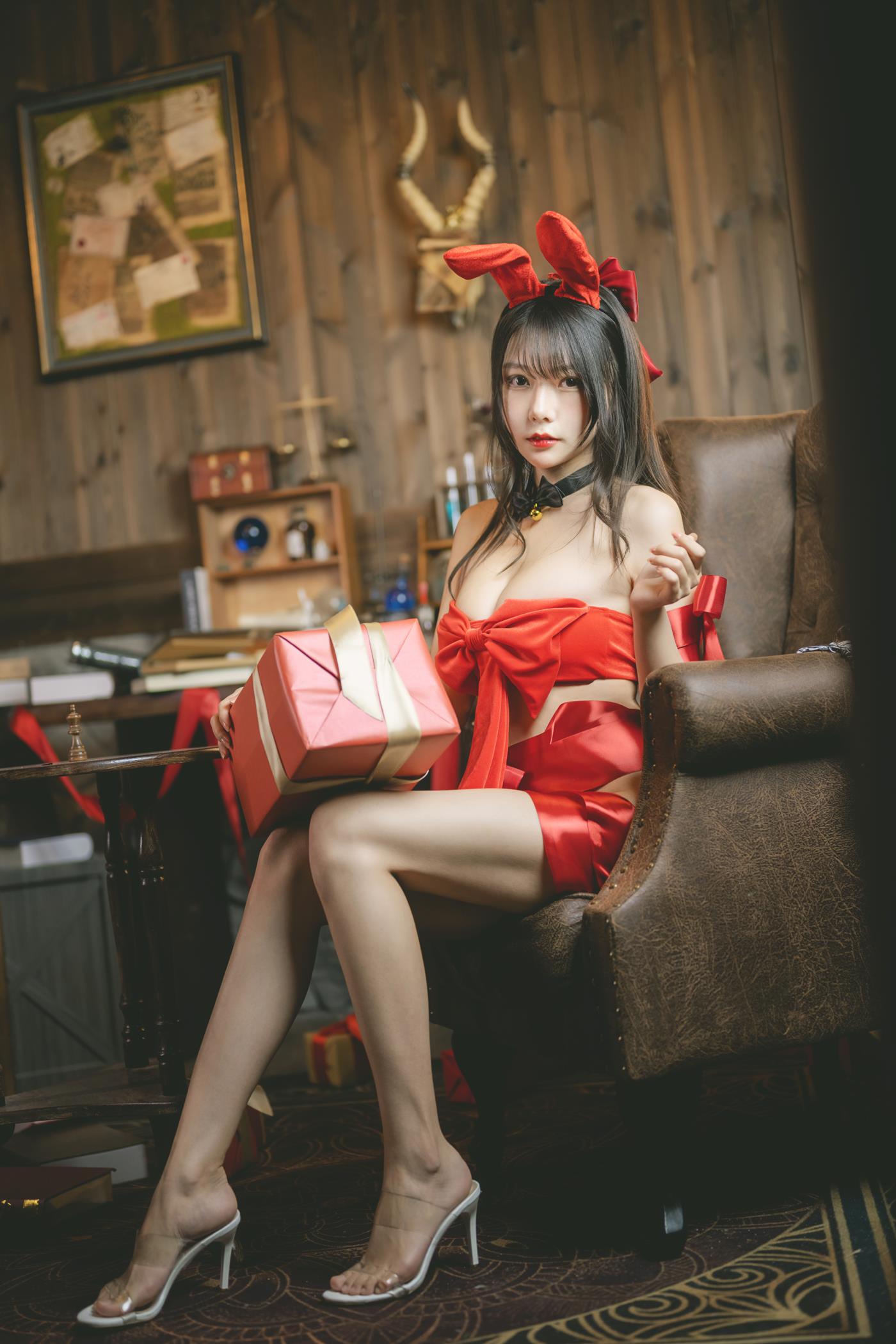 图片[51]-网紅Coser@香草喵露露 杨枝甘露 红色丝带礼物 [53P] – 速更版-美库