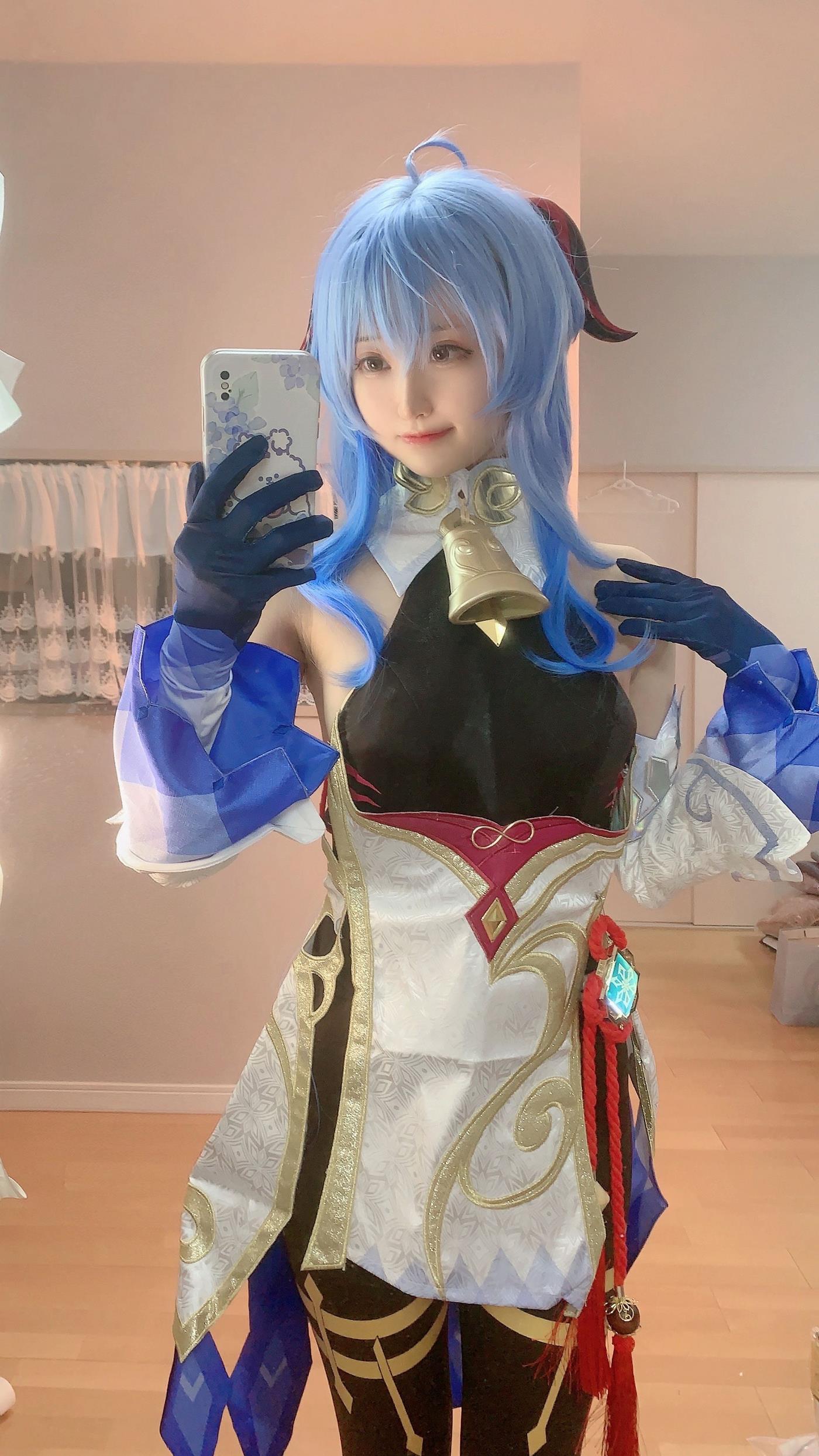 图片[10]-千阳(ちよ)  – 甘雨对镜拍[13P] – 速更版-美库