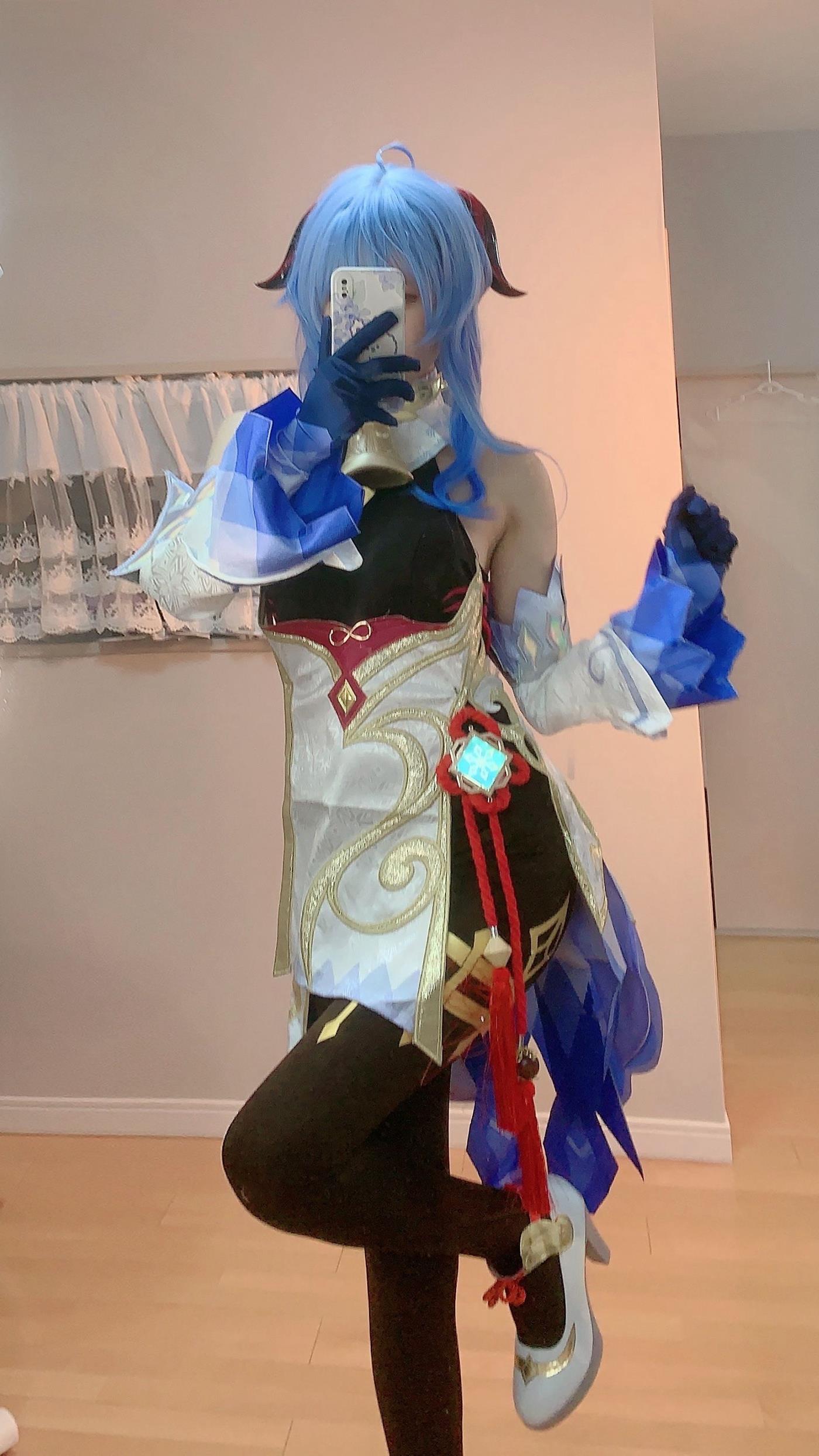 图片[12]-千阳(ちよ)  – 甘雨对镜拍[13P] – 速更版-美库