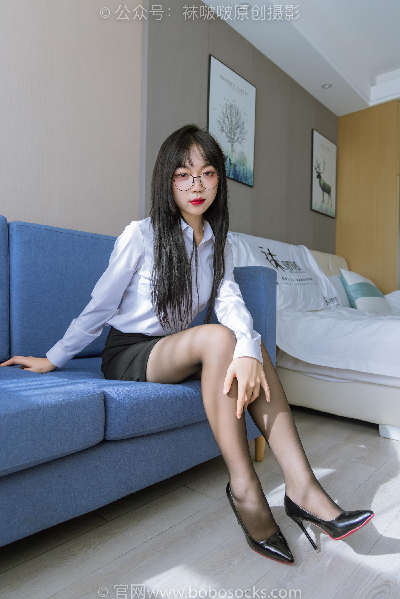 图片[12]-[BoBoSocks袜啵啵]NO.185 周周-ol制服、高跟鞋、黑丝[140P] – 速更版-美库