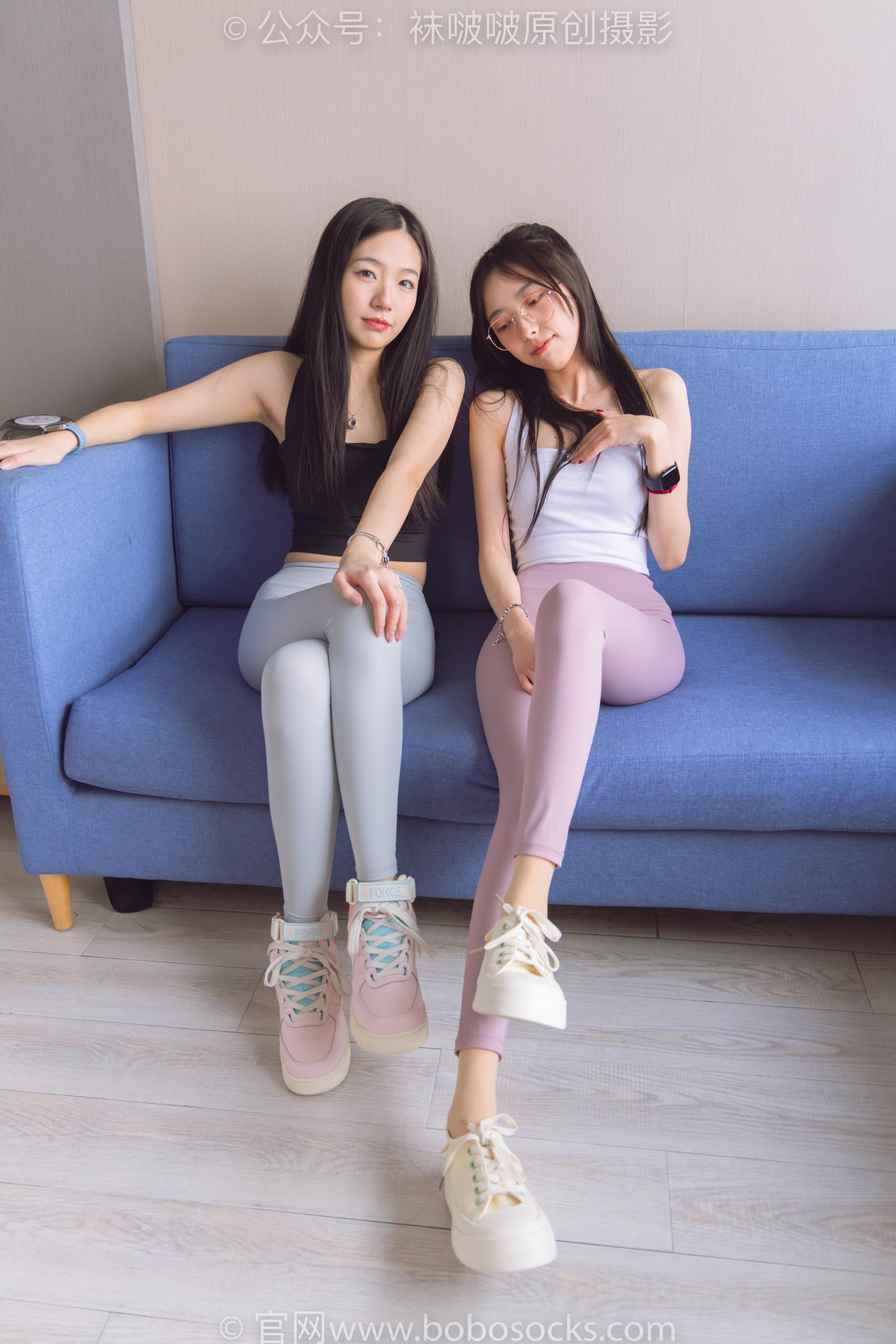 图片[20]-[BoBoSocks袜啵啵]NO.186 小甜豆稚予-瑜伽裤、运动鞋、肉丝[146P] – 速更版-美库