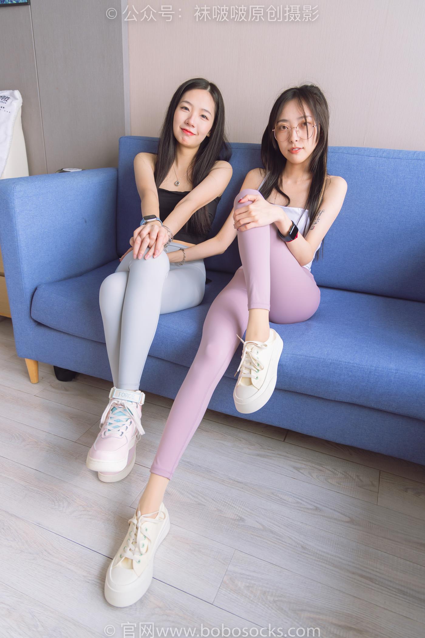 图片[23]-[BoBoSocks袜啵啵]NO.186 小甜豆稚予-瑜伽裤、运动鞋、肉丝[146P] – 速更版-美库