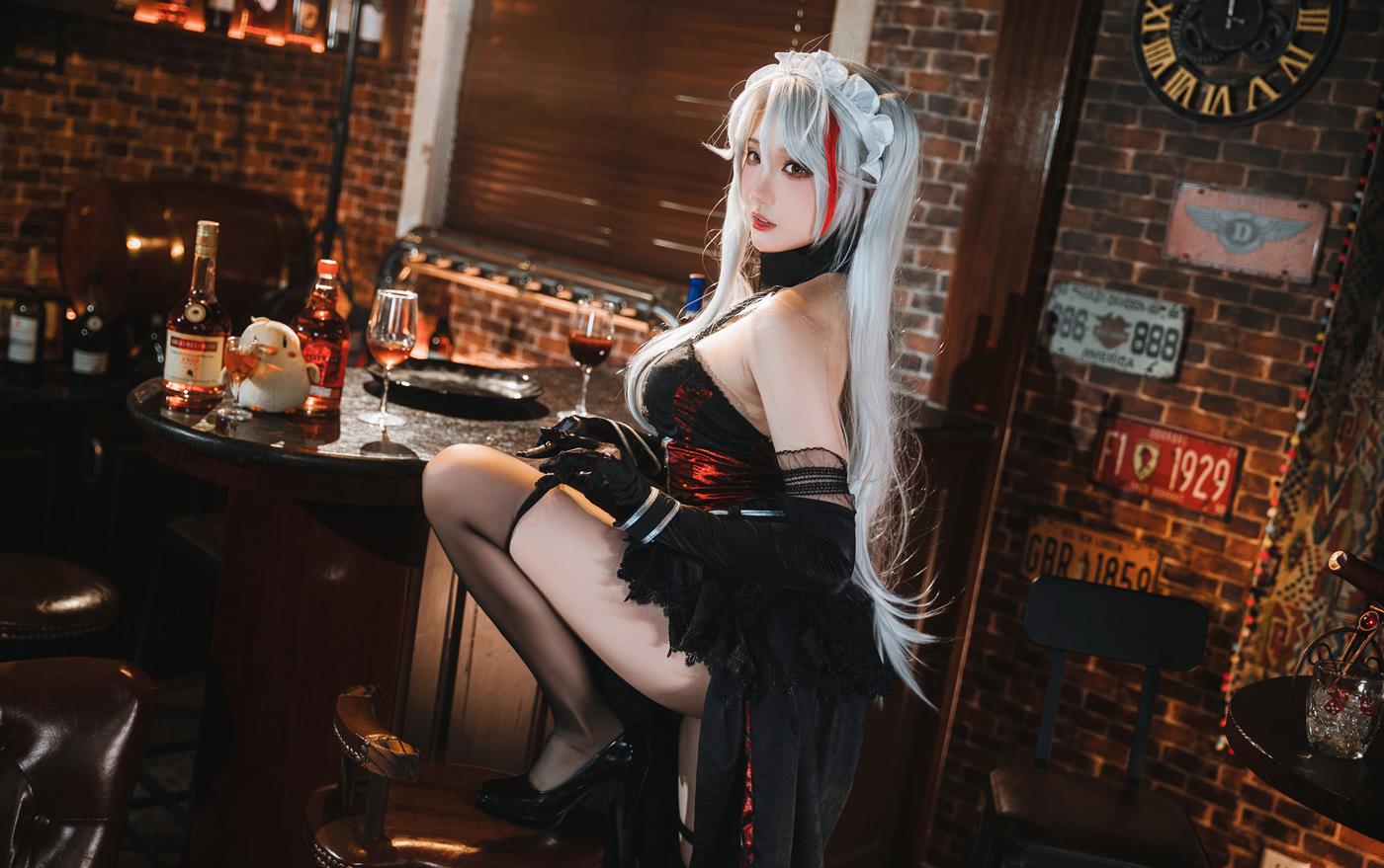 图片[13]-Coser瓜希酱福利 碧蓝航线 欧根亲王沉醉于夜 [20P] – 速更版-美库