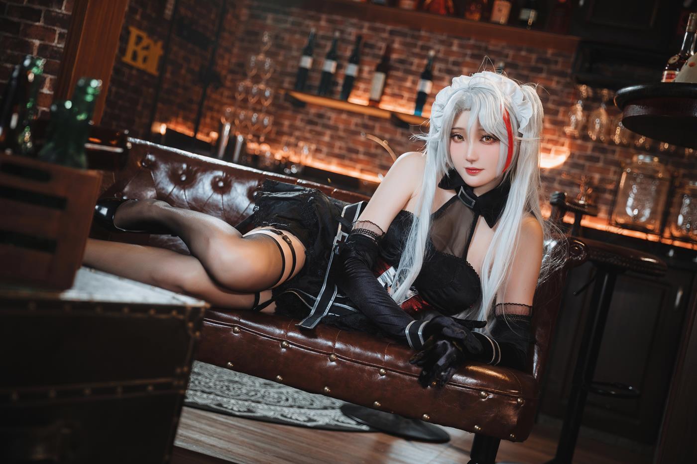 图片[15]-Coser瓜希酱福利 碧蓝航线 欧根亲王沉醉于夜 [20P] – 速更版-美库