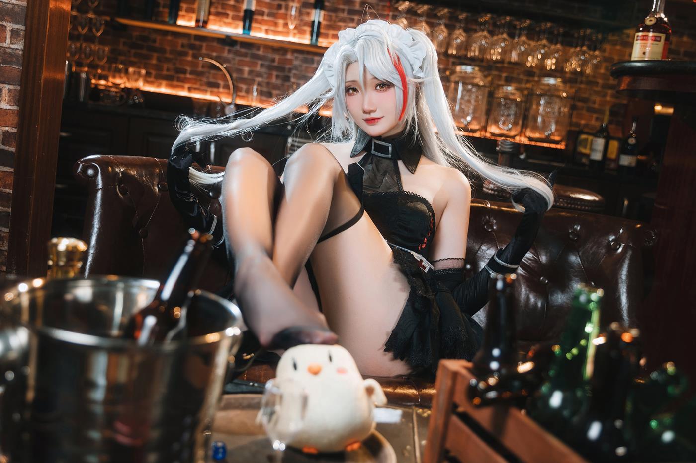 图片[19]-Coser瓜希酱福利 碧蓝航线 欧根亲王沉醉于夜 [20P] – 速更版-美库