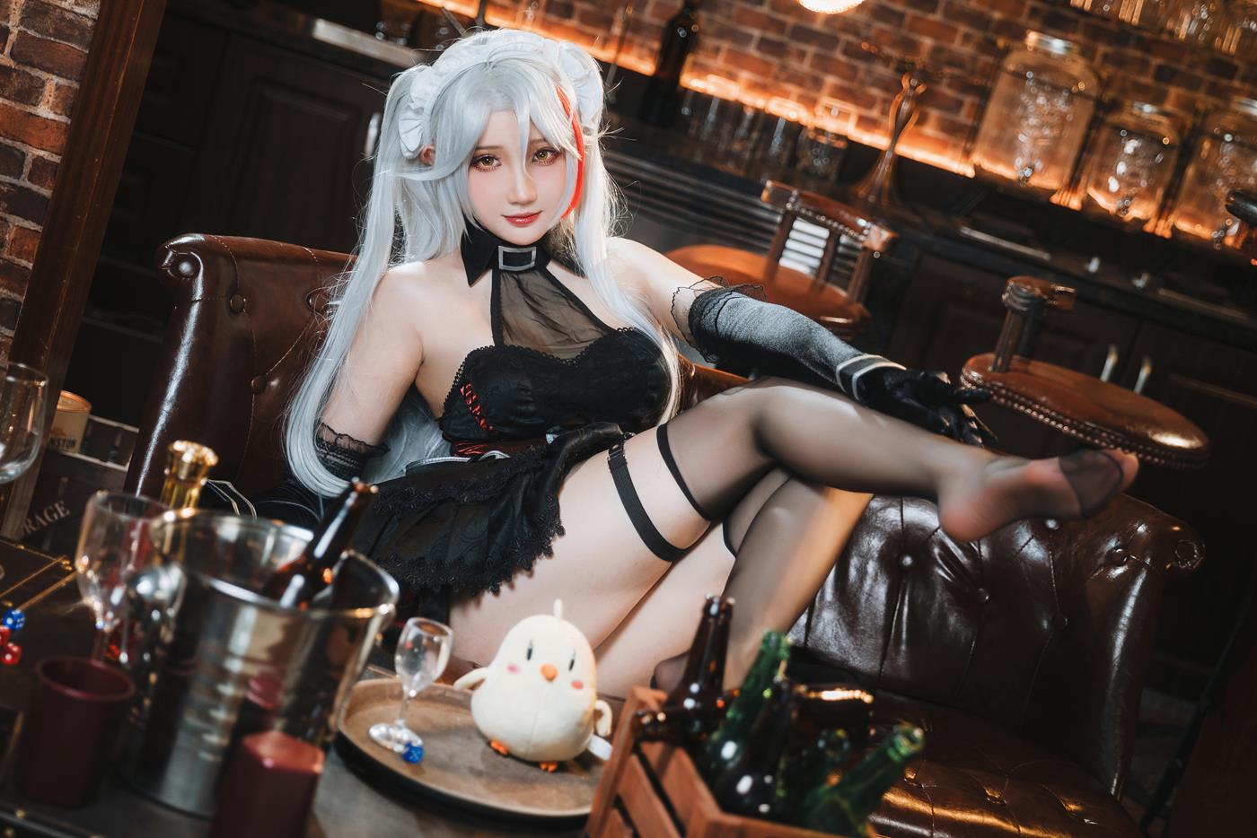 图片[20]-Coser瓜希酱福利 碧蓝航线 欧根亲王沉醉于夜 [20P] – 速更版-美库