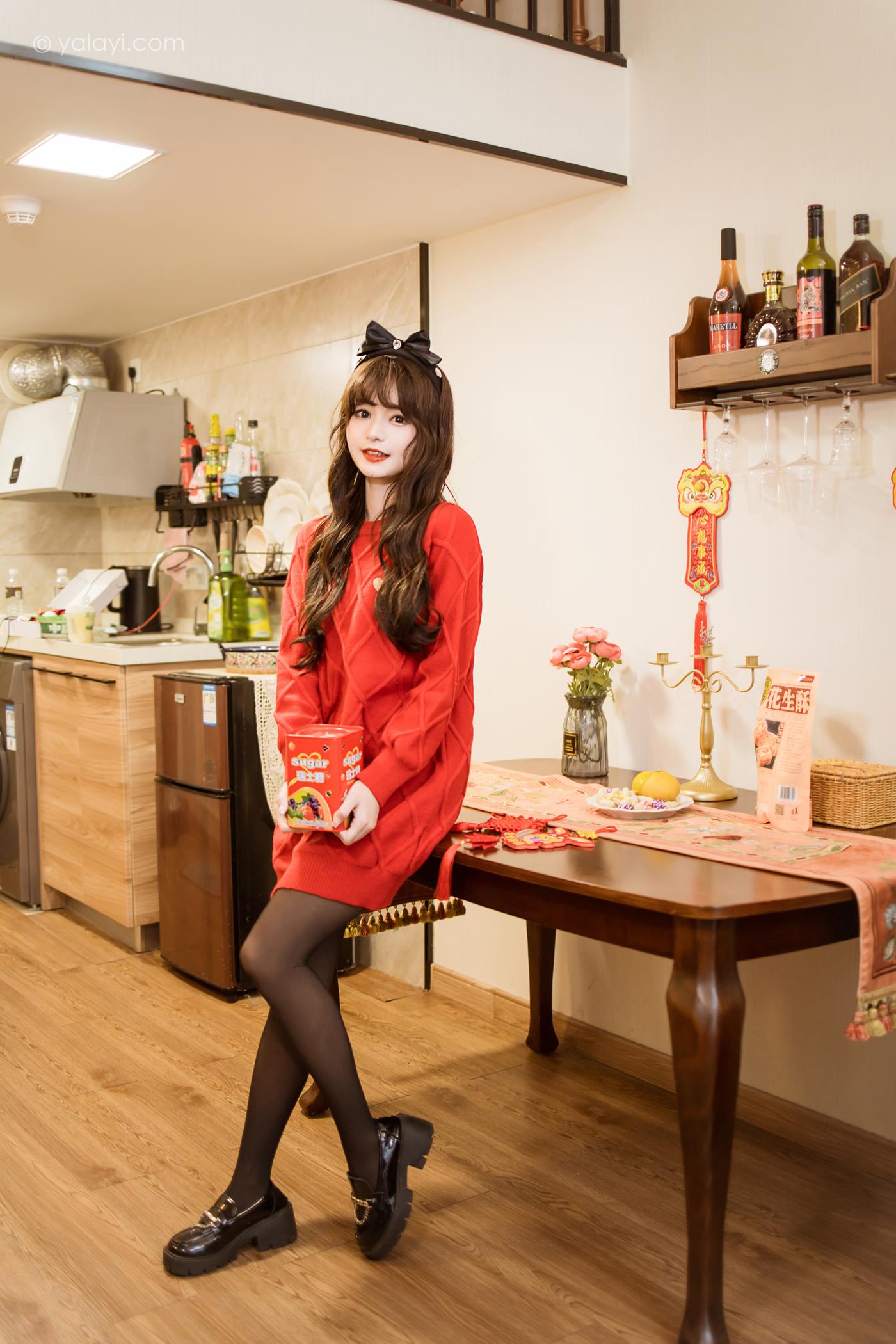 图片[14]-[YALAYI雅拉伊]2023.01.19 NO.1000 穿上你送的红毛衣 小亭[44+1P] – 速更版-美库