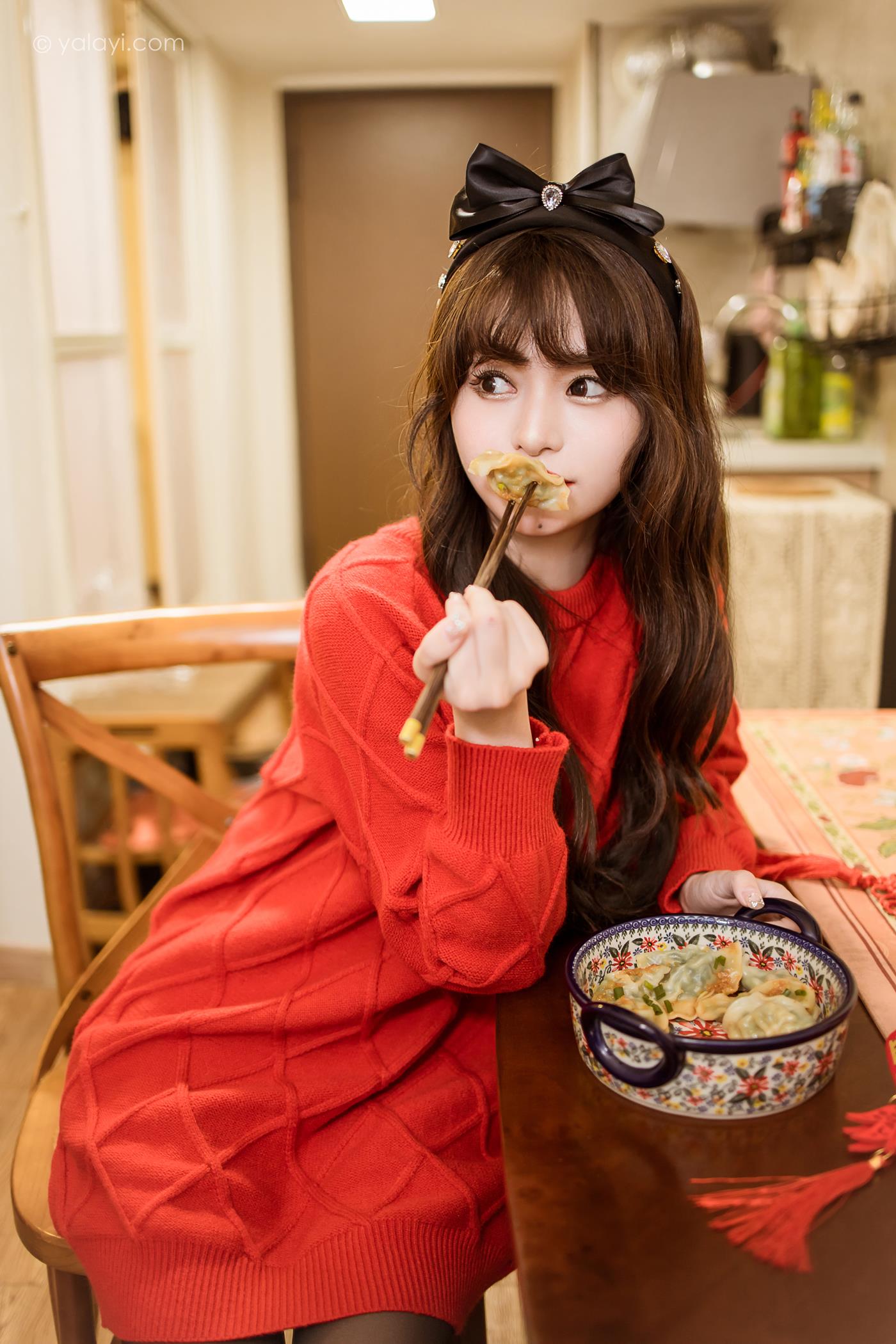 图片[27]-[YALAYI雅拉伊]2023.01.19 NO.1000 穿上你送的红毛衣 小亭[44+1P] – 速更版-美库