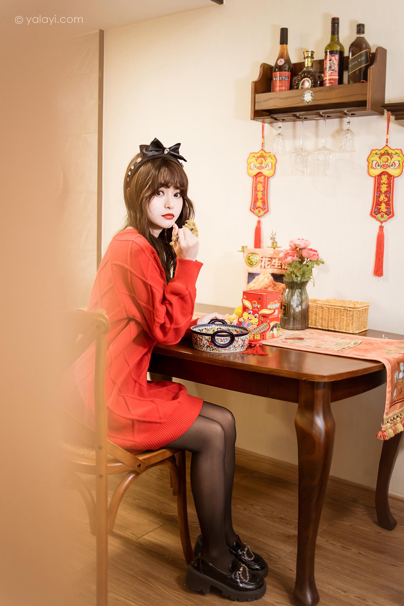 图片[29]-[YALAYI雅拉伊]2023.01.19 NO.1000 穿上你送的红毛衣 小亭[44+1P] – 速更版-美库