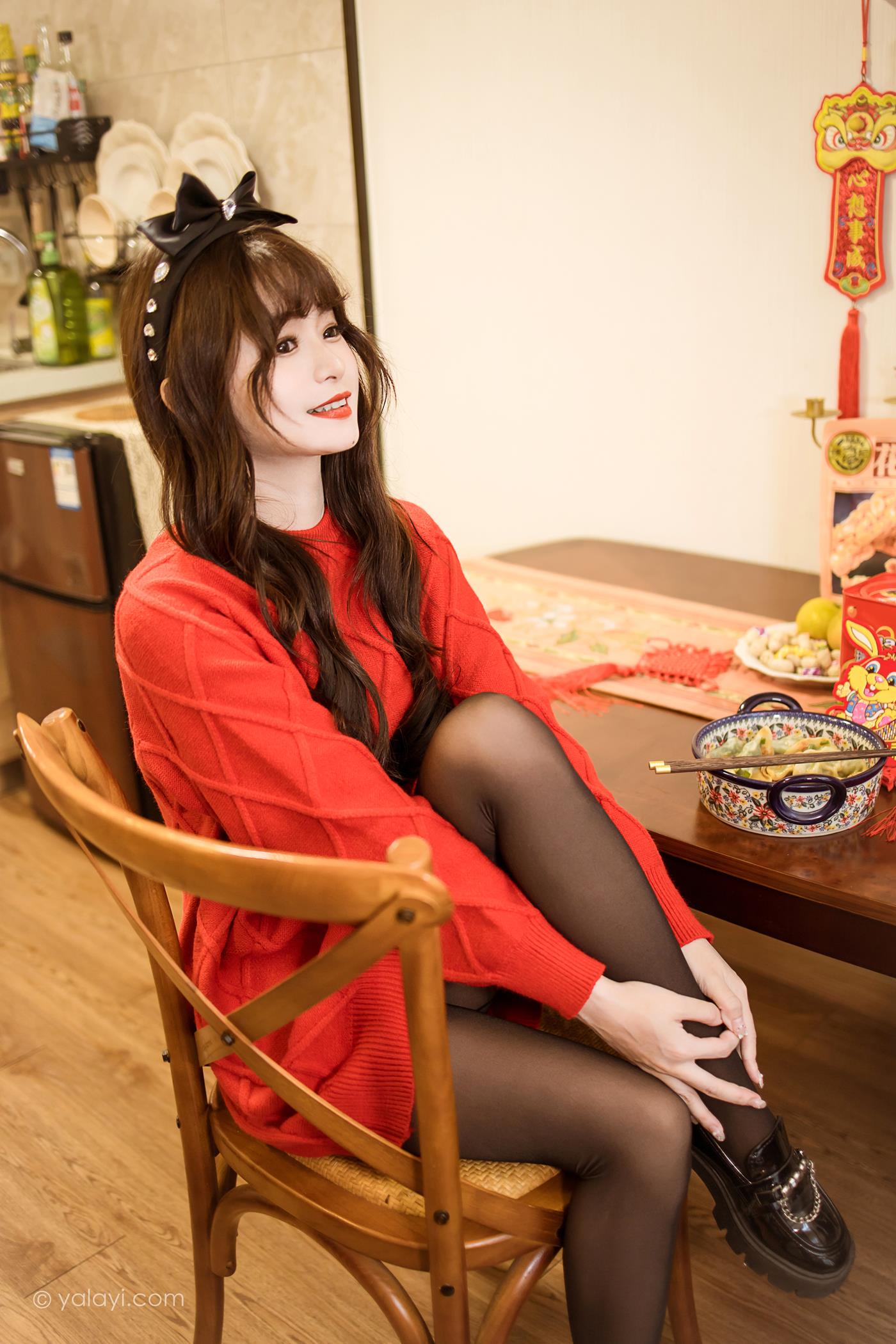 图片[30]-[YALAYI雅拉伊]2023.01.19 NO.1000 穿上你送的红毛衣 小亭[44+1P] – 速更版-美库