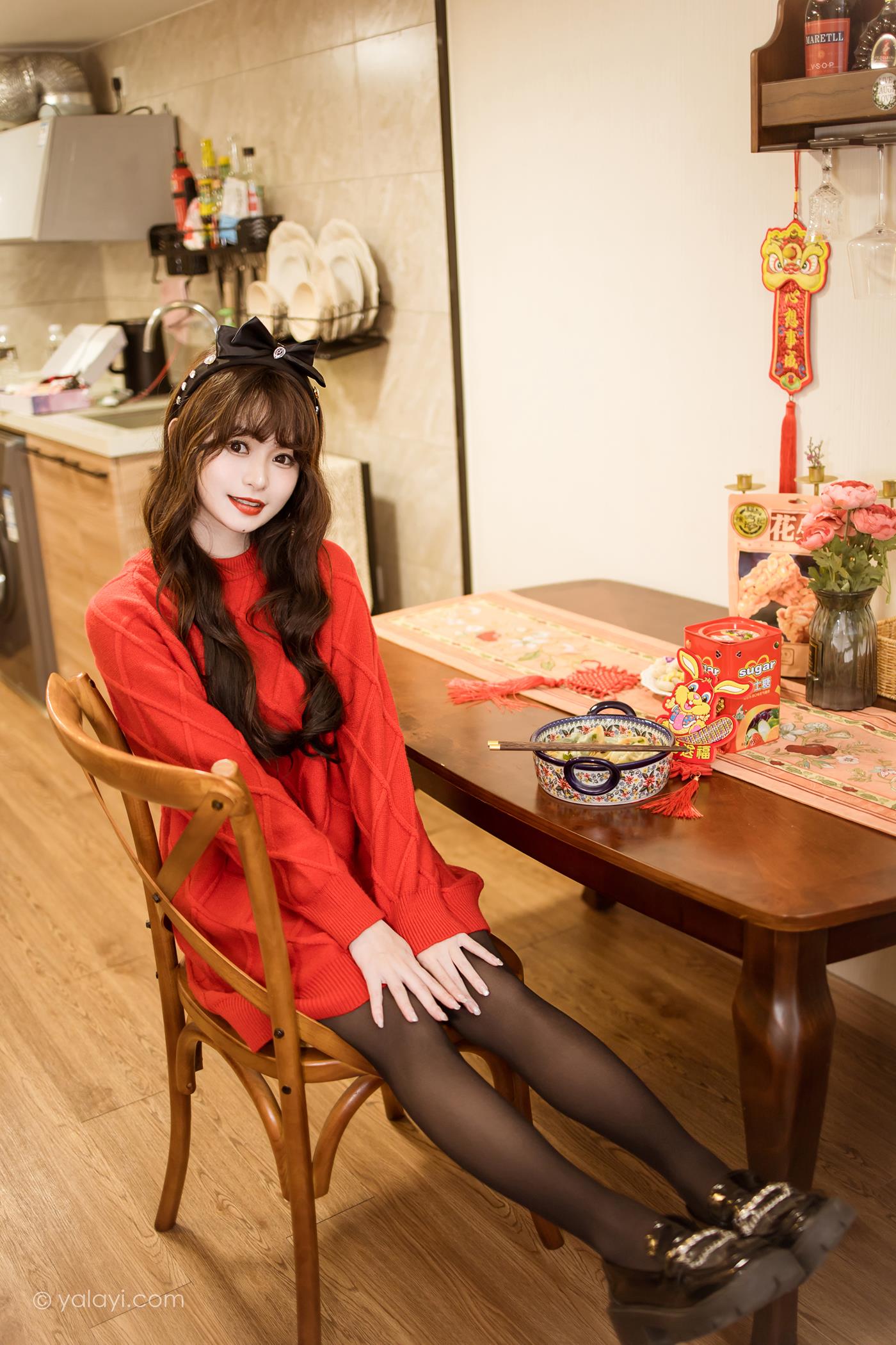 图片[33]-[YALAYI雅拉伊]2023.01.19 NO.1000 穿上你送的红毛衣 小亭[44+1P] – 速更版-美库