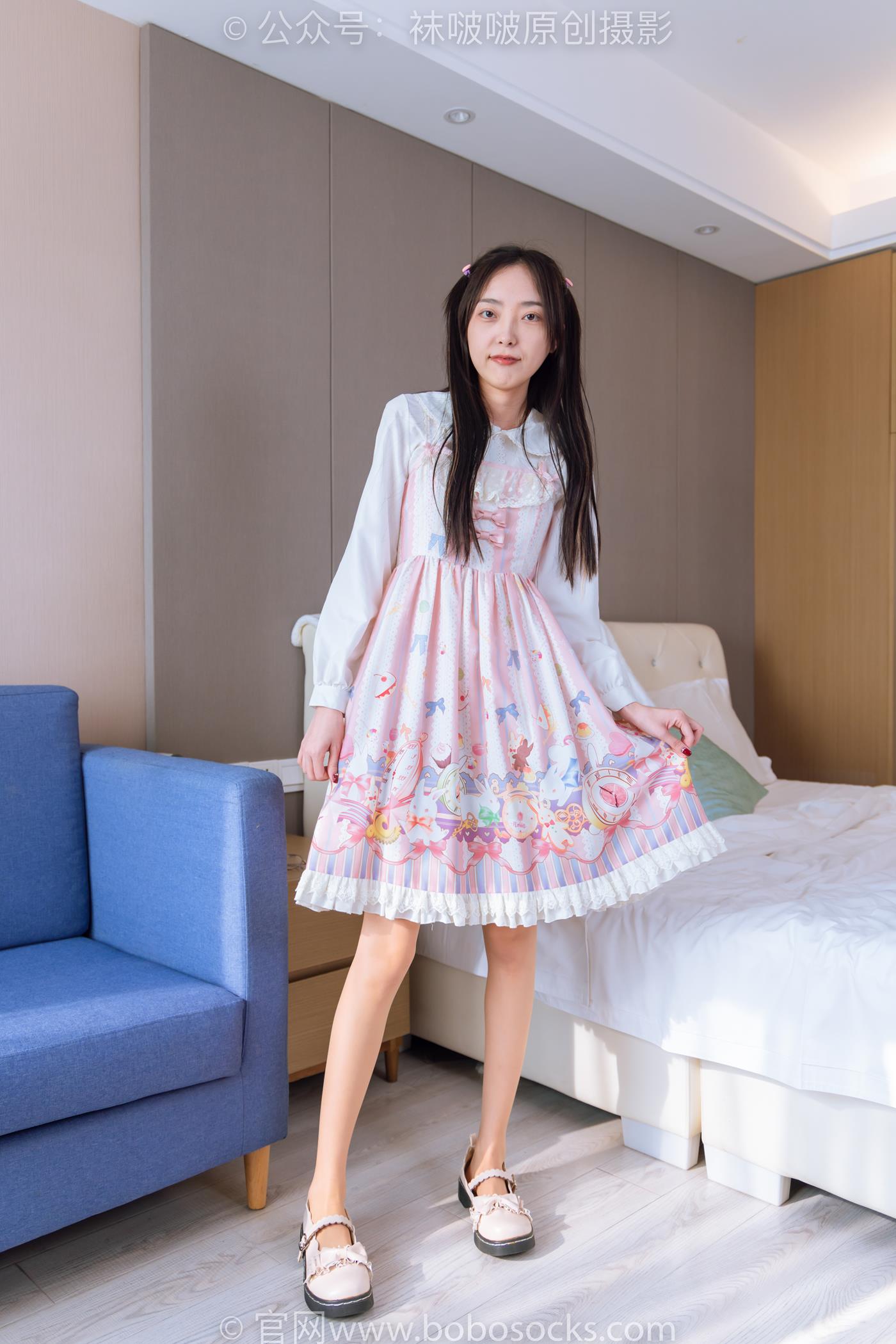 图片[100]-[BoBoSocks袜啵啵]NO.187 稚予-Lolita裙、白皮鞋、肉丝[138P] – 速更版-美库