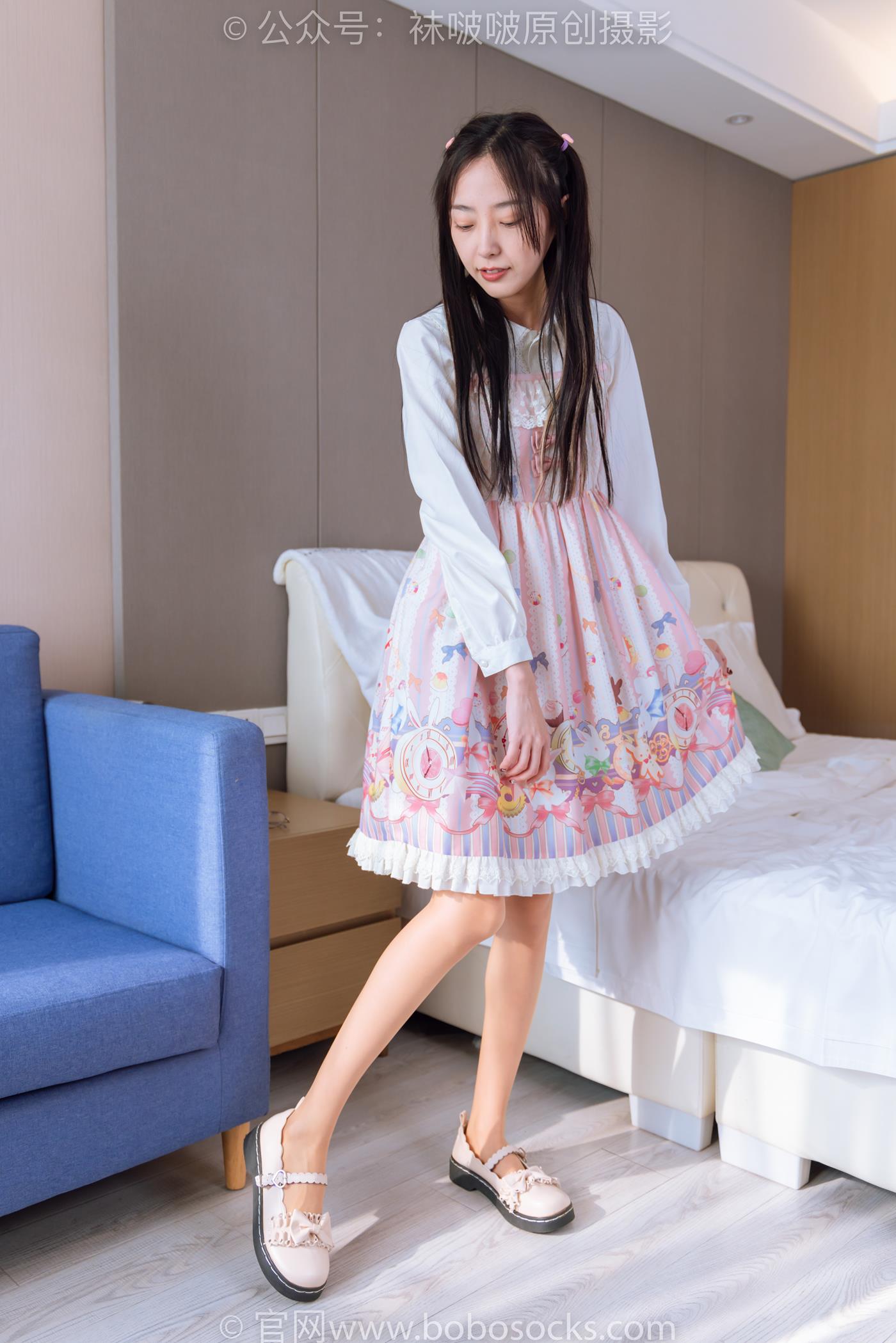 图片[101]-[BoBoSocks袜啵啵]NO.187 稚予-Lolita裙、白皮鞋、肉丝[138P] – 速更版-美库