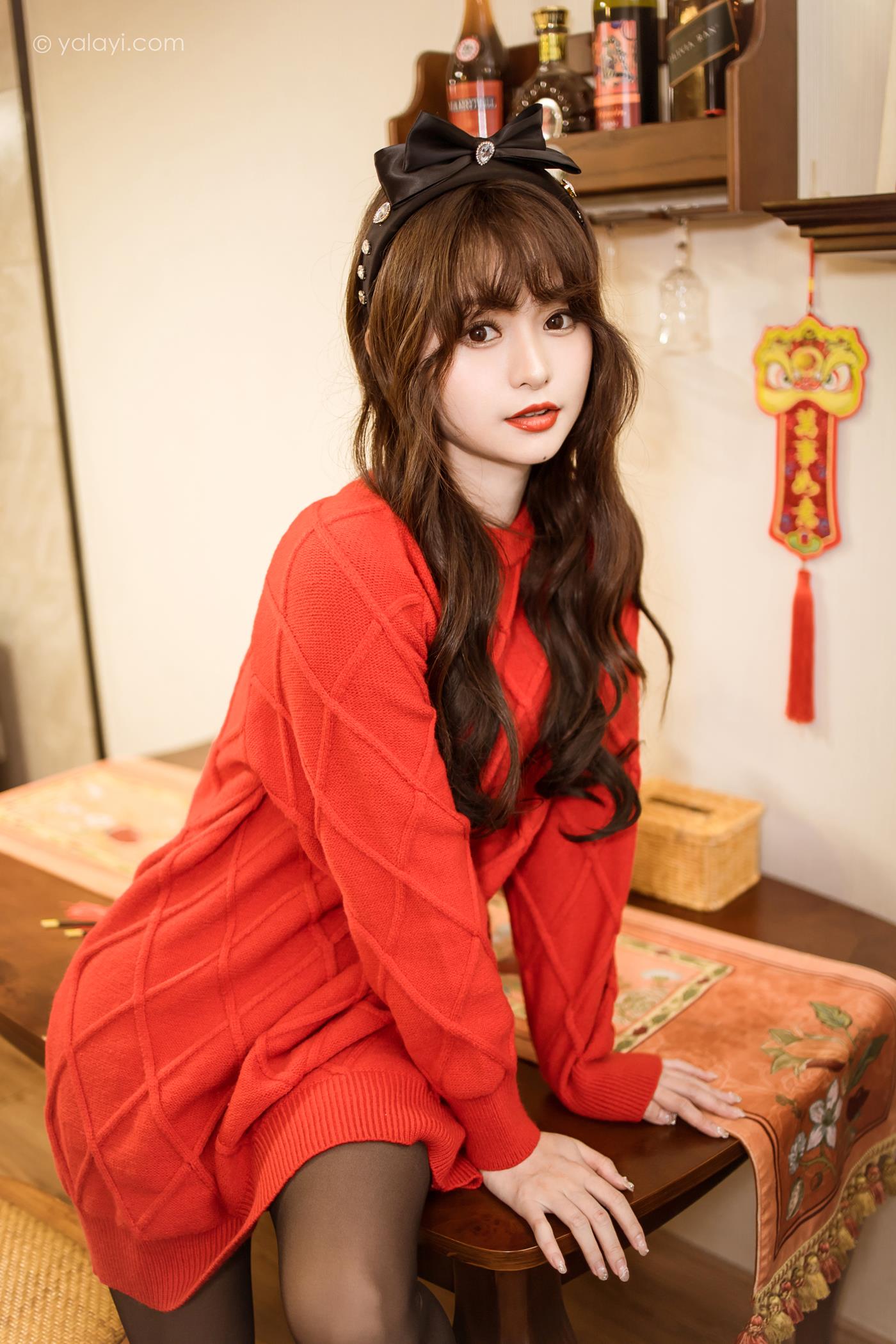 图片[38]-[YALAYI雅拉伊]2023.01.19 NO.1000 穿上你送的红毛衣 小亭[44+1P] – 速更版-美库