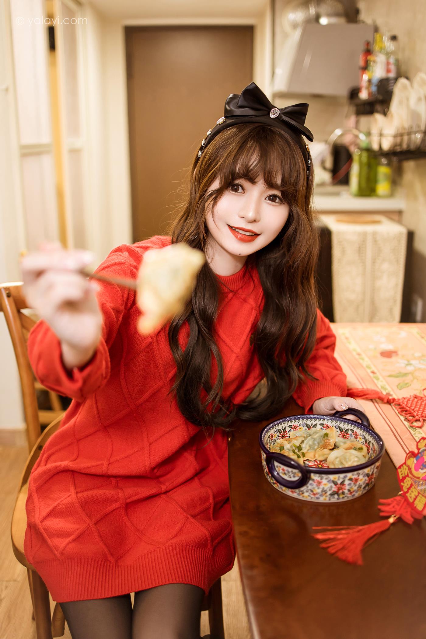 图片[39]-[YALAYI雅拉伊]2023.01.19 NO.1000 穿上你送的红毛衣 小亭[44+1P] – 速更版-美库