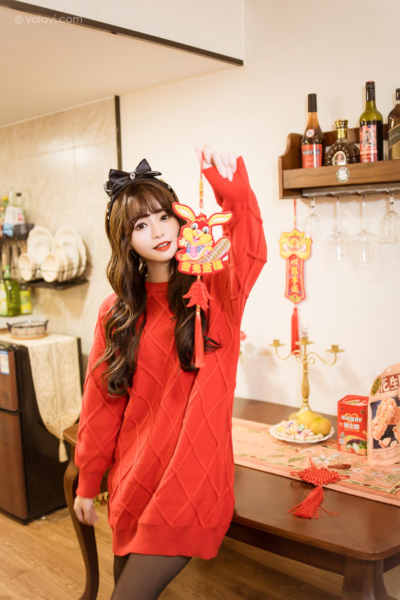 图片[43]-[YALAYI雅拉伊]2023.01.19 NO.1000 穿上你送的红毛衣 小亭[44+1P] – 速更版-美库