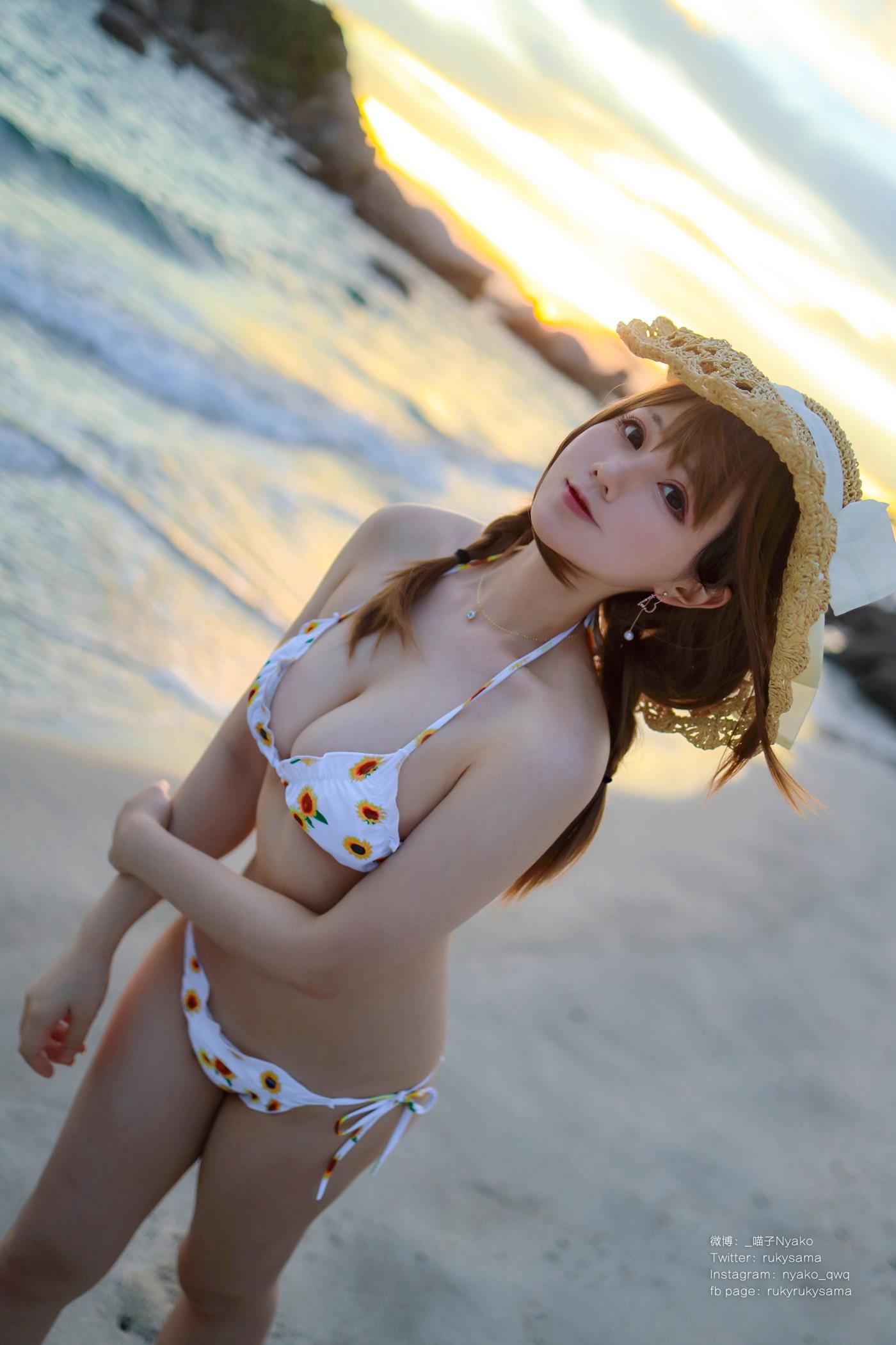 图片[33]-萌妹子Nyako喵子  向日葵比基尼 [66P] – 速更版-美库