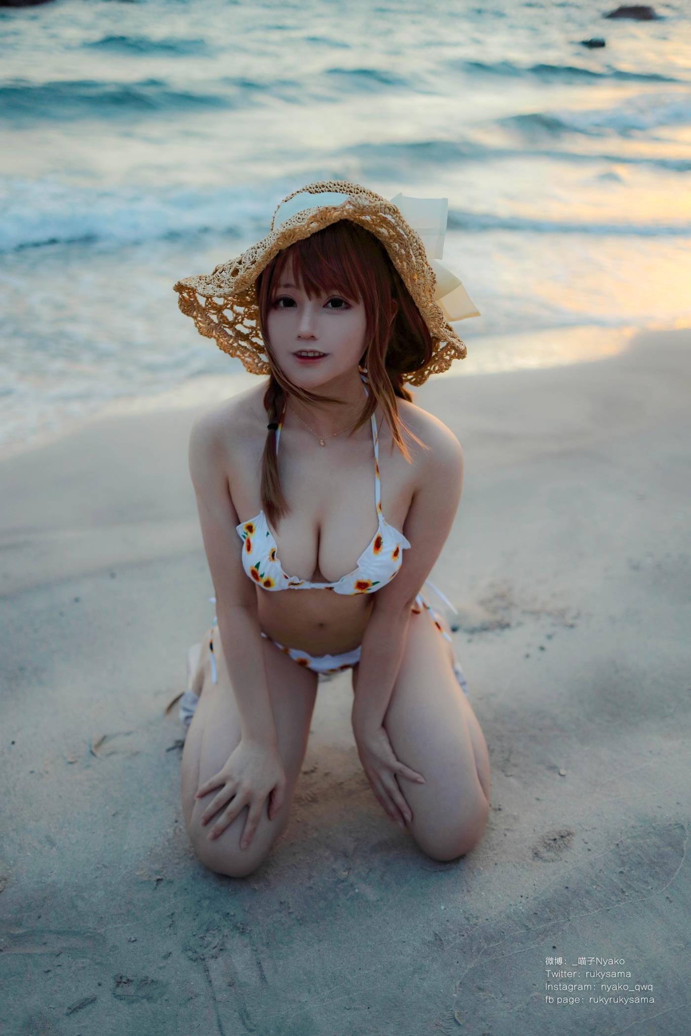 图片[37]-萌妹子Nyako喵子  向日葵比基尼 [66P] – 速更版-美库