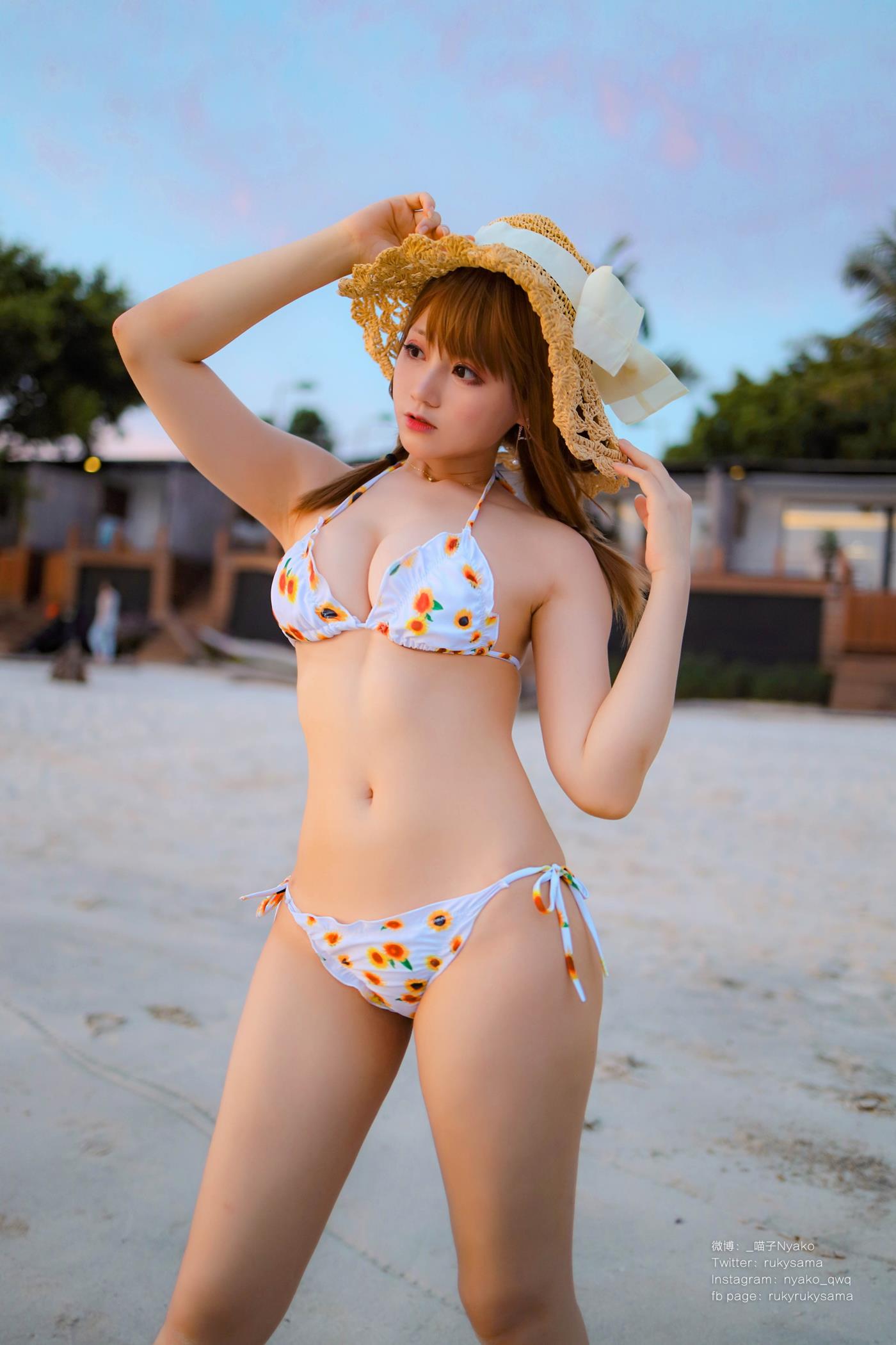 图片[46]-萌妹子Nyako喵子  向日葵比基尼 [66P] – 速更版-美库