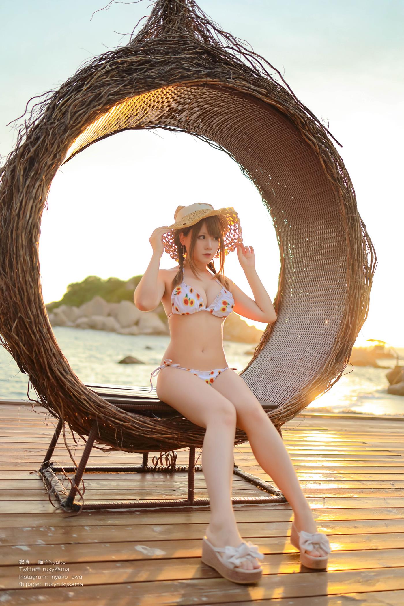 图片[51]-萌妹子Nyako喵子  向日葵比基尼 [66P] – 速更版-美库