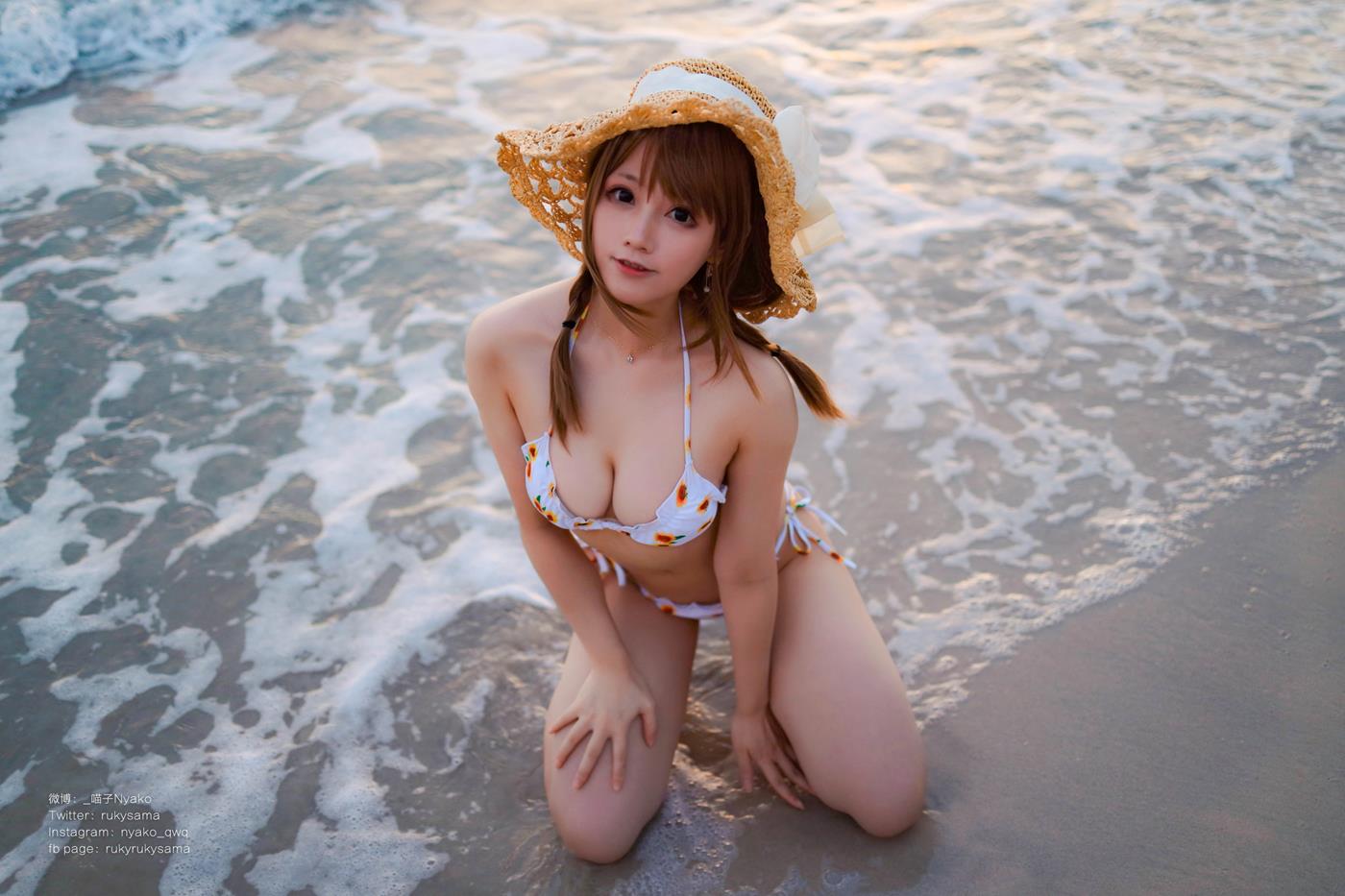 图片[54]-萌妹子Nyako喵子  向日葵比基尼 [66P] – 速更版-美库