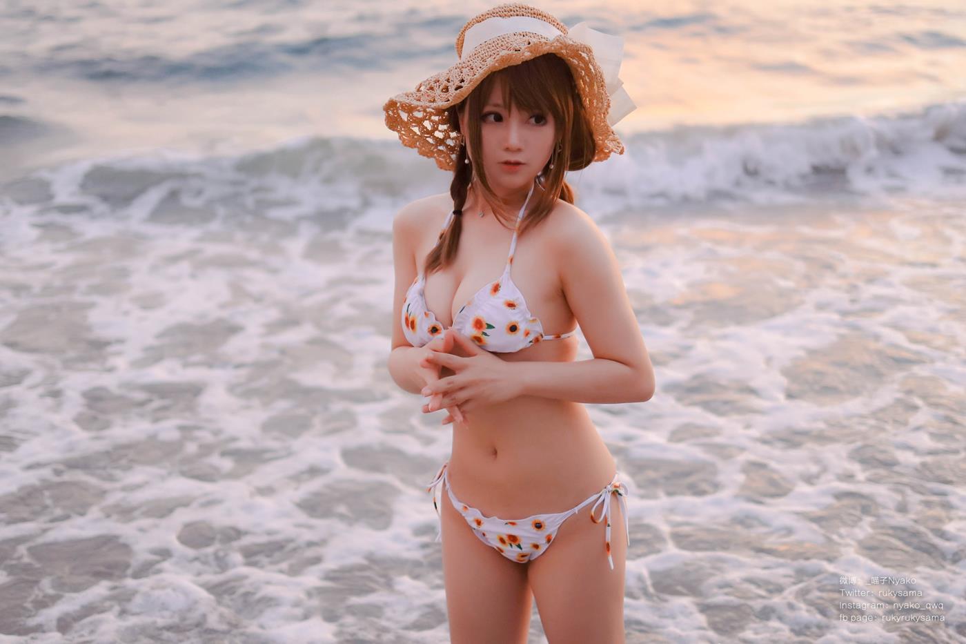 图片[61]-萌妹子Nyako喵子  向日葵比基尼 [66P] – 速更版-美库