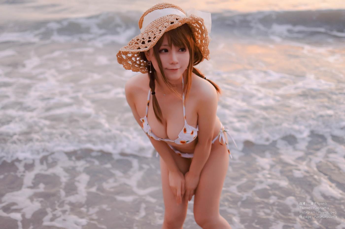 图片[62]-萌妹子Nyako喵子  向日葵比基尼 [66P] – 速更版-美库