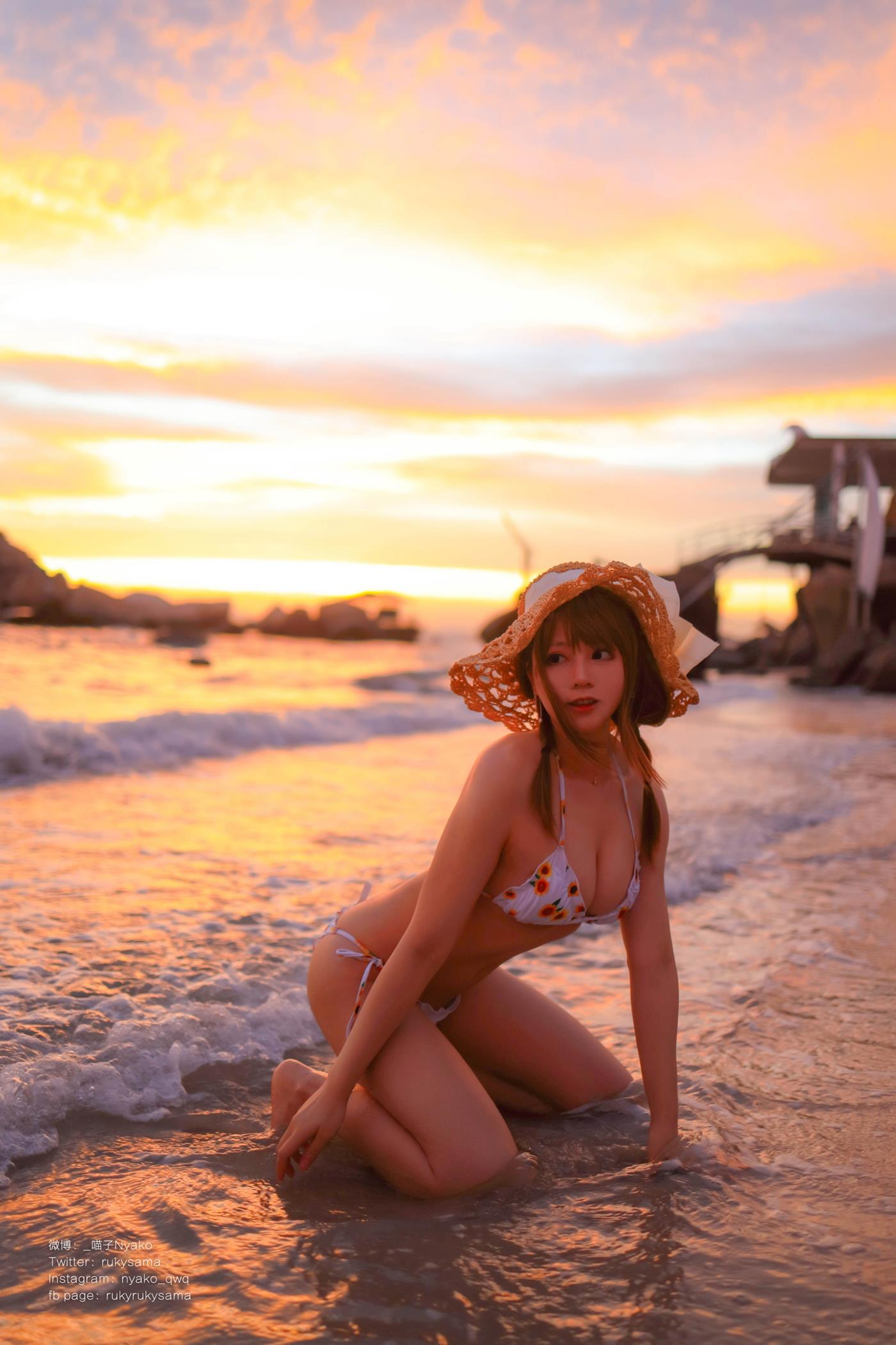 图片[67]-萌妹子Nyako喵子  向日葵比基尼 [66P] – 速更版-美库