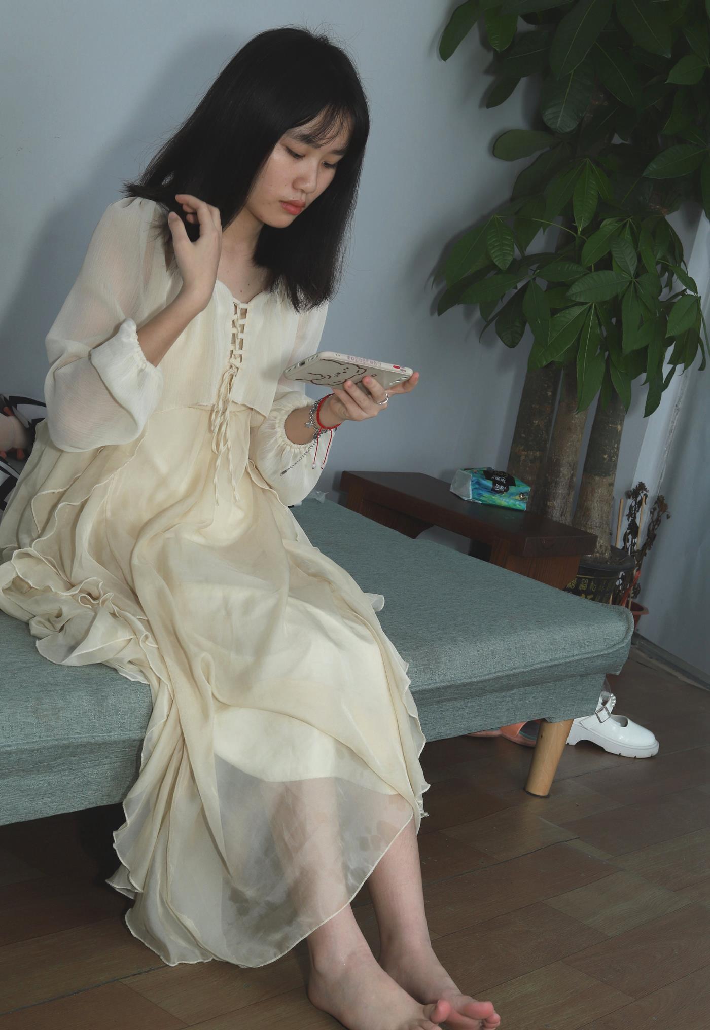 图片[101]-[Pary学生模拍] No.041 彩欣穿上可爱裙子展示美jiao [123P] – 速更版-美库