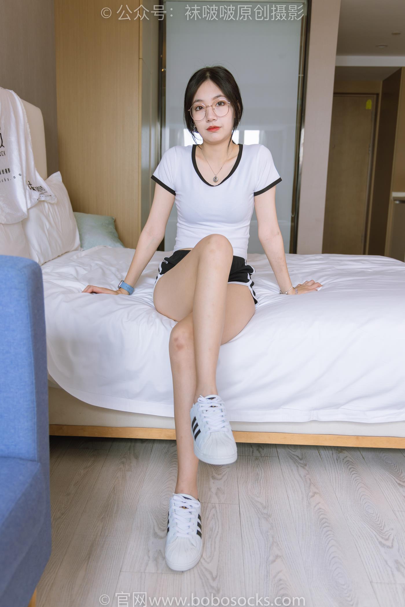 图片[11]-[BoBoSocks袜啵啵]NO.189 小甜豆-贝壳头板鞋、白棉袜、裸足[169P] – 速更版-美库