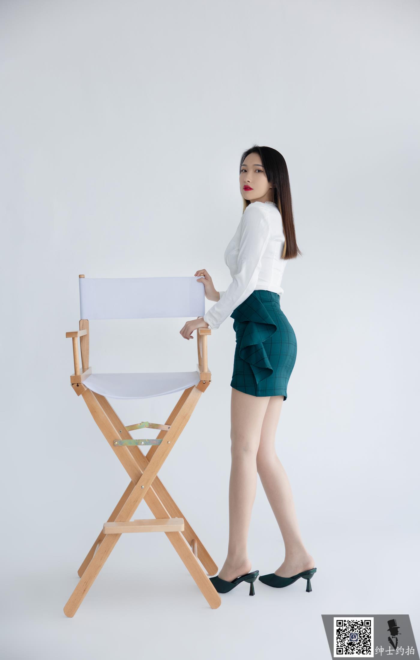 图片[26]-SHENSHI绅士 – SS174 白绿职业装[43P] – 速更版-美库