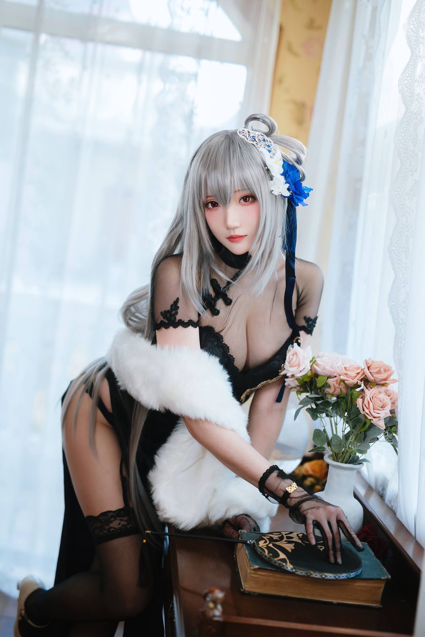 图片[10]-Coser瓜希酱福利  碧蓝航线 路易九世旗袍 [18P] – 速更版-美库