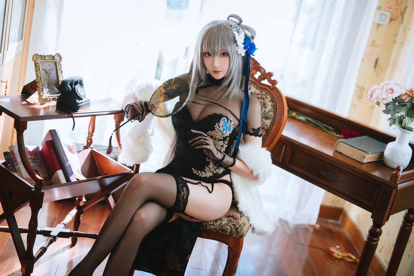 图片[11]-Coser瓜希酱福利  碧蓝航线 路易九世旗袍 [18P] – 速更版-美库